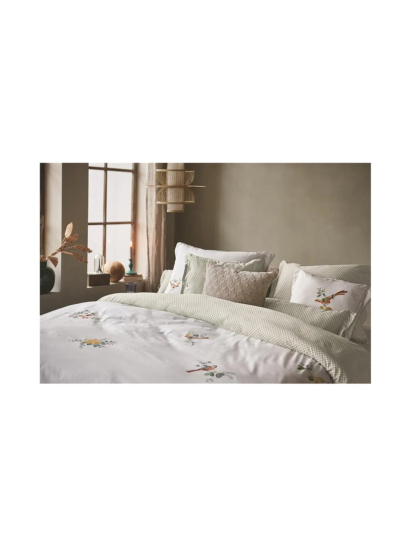 PIP STUDIO | Perkal Bettwäsche LITTLE BIRDS 70x90cm / 140x200cm White | weiss
