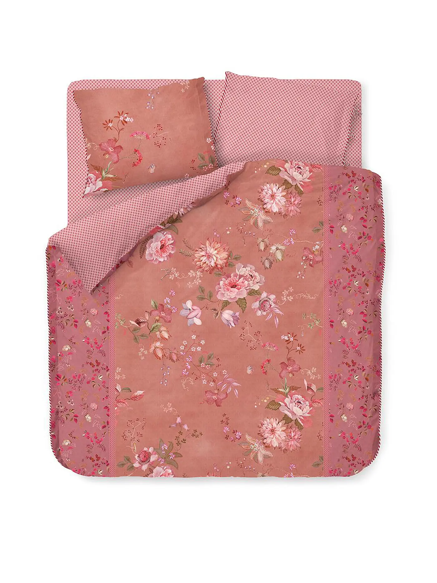 PIP STUDIO | Perkal Bettwäsche Tokyo Bouquet 2x 70x90cm / 200x200cm Pink | rosa