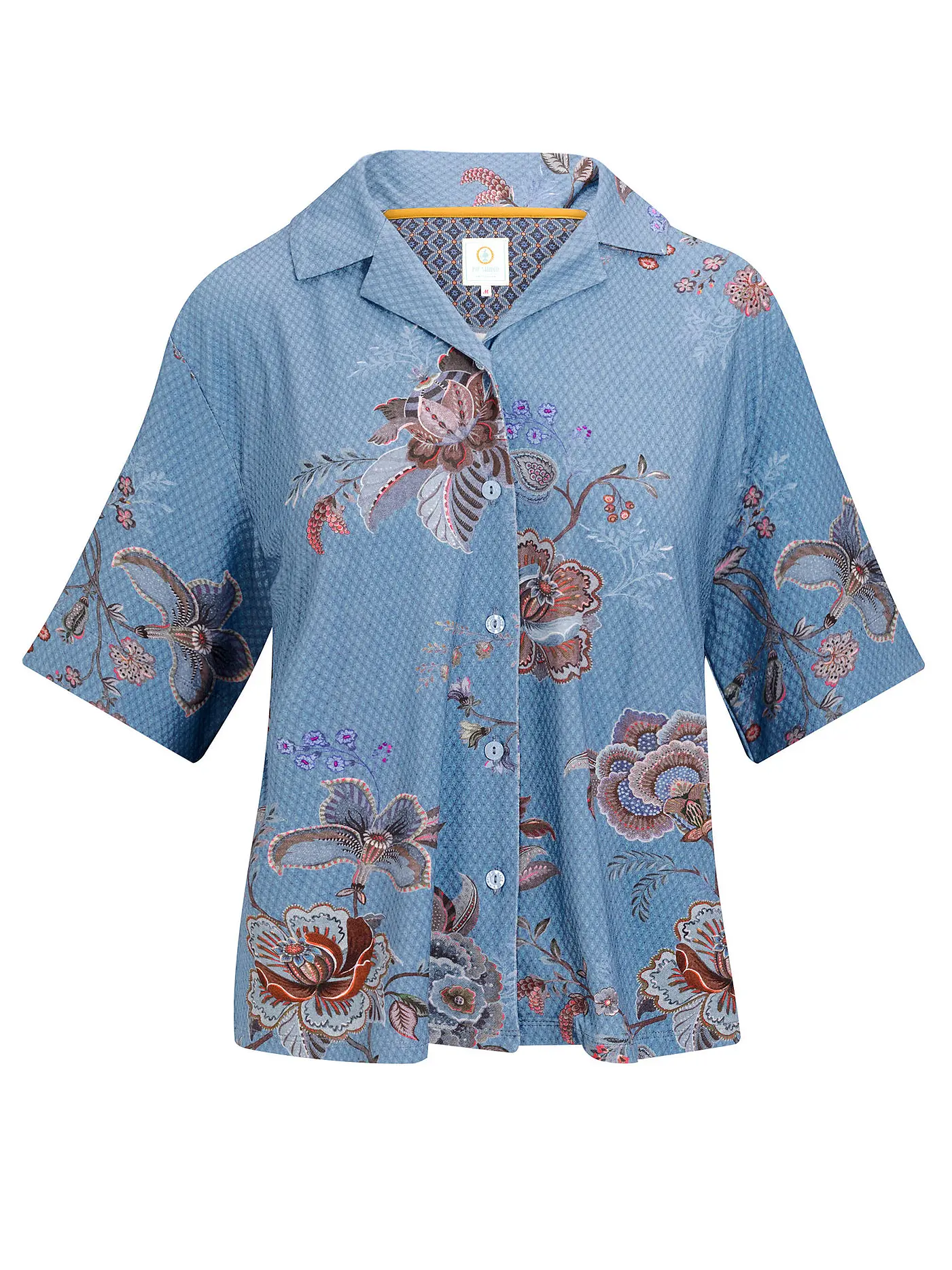 PIP STUDIO | Pyjamashirt FLORA | blau
