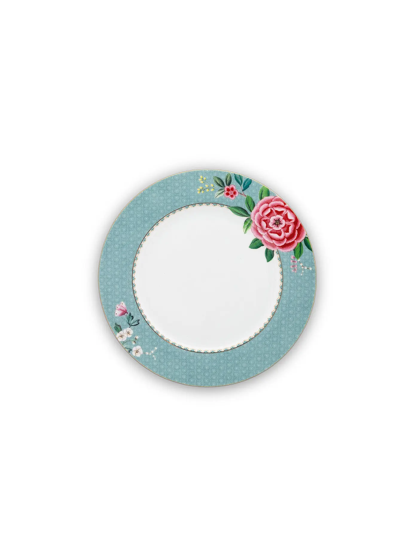 PIP STUDIO | Speiseteller 26,5cm "Blushing Birds"  | türkis