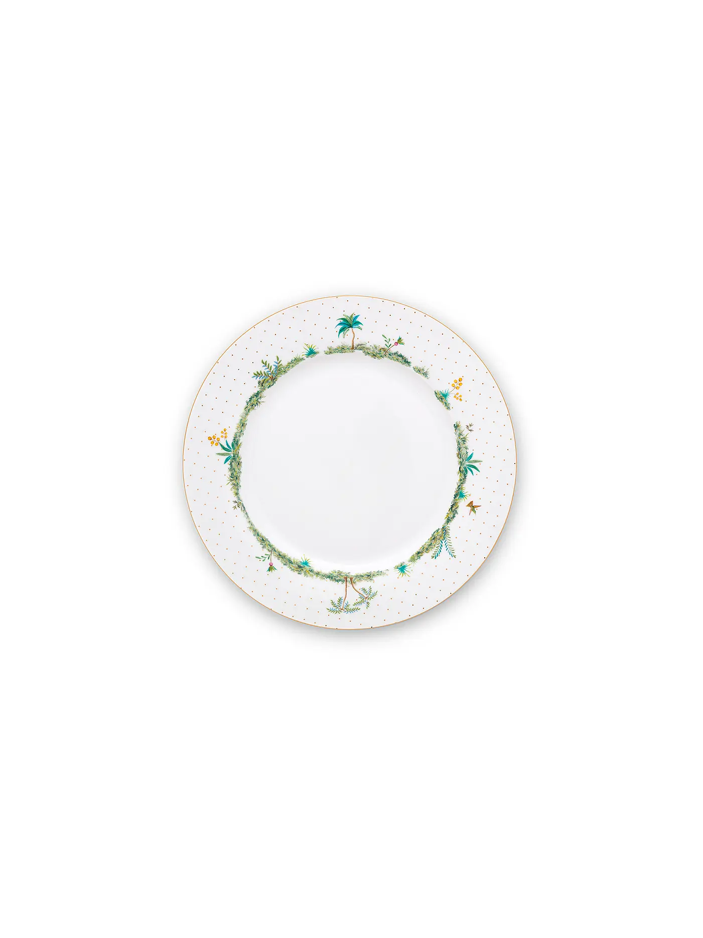 PIP STUDIO | Speiseteller 26,5cm  Jolie Dots Gold | weiss