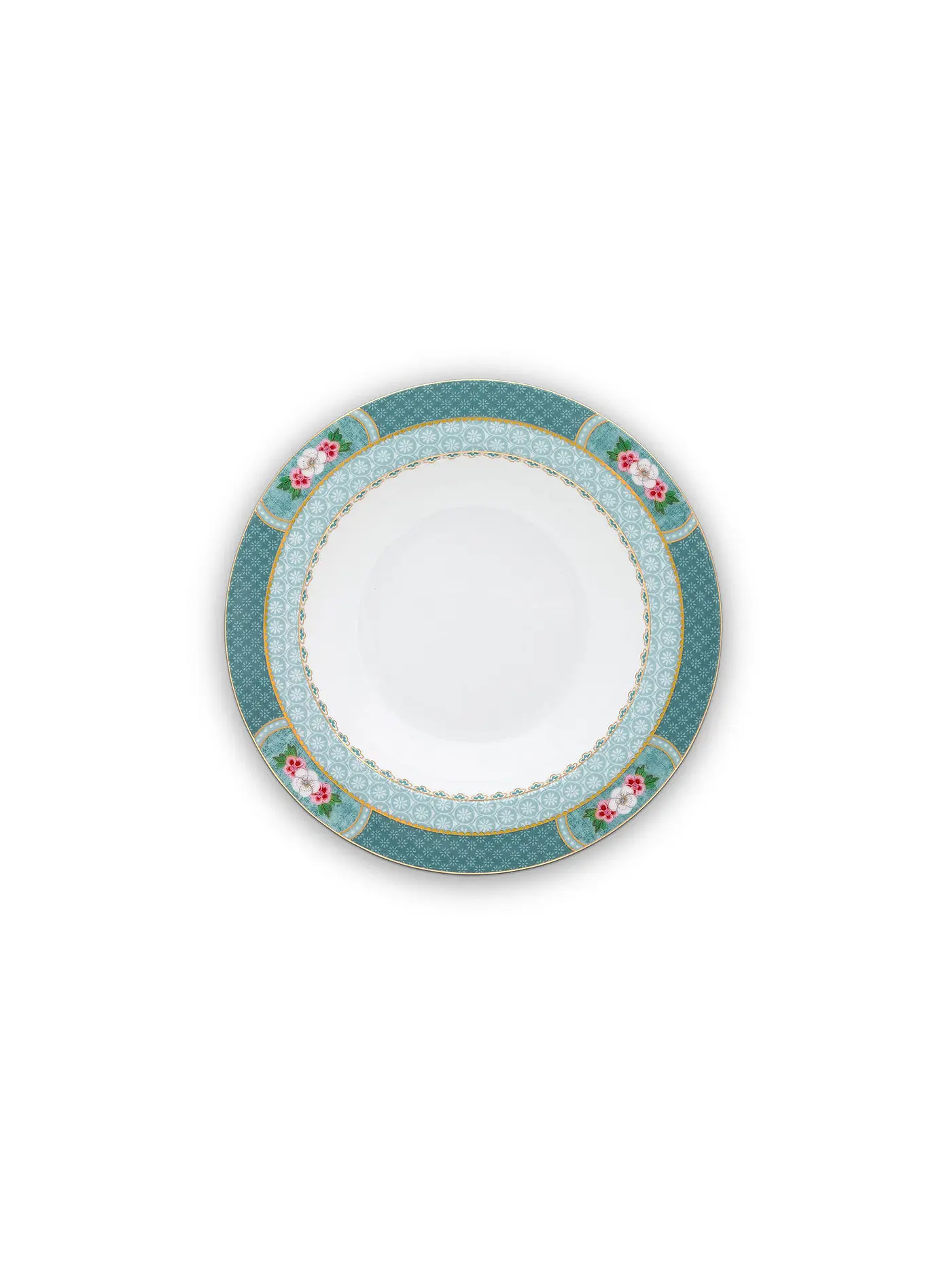 PIP STUDIO | Suppenteller 21,5cm "Blushing Birds"  | türkis