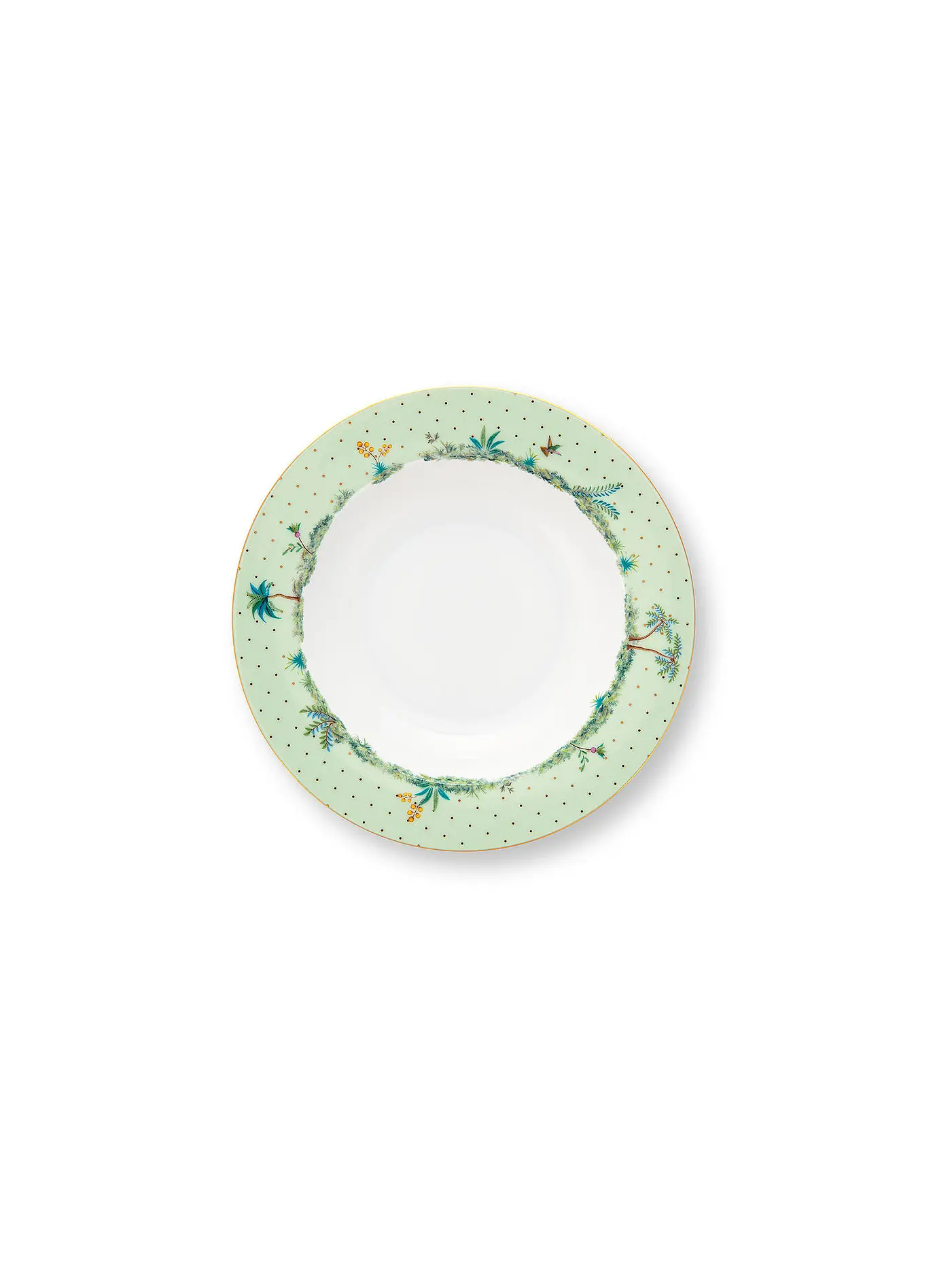 PIP STUDIO | Suppenteller 21,5cm  Jolie Dots Gold | hellgrün
