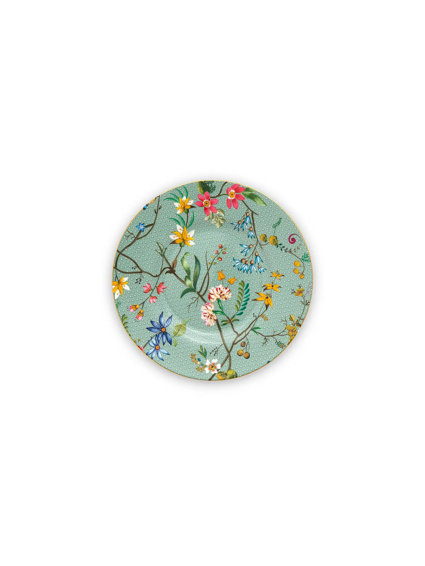 PIP STUDIO | Teller Petit Four 12cm  Jolie Flowers Blue | türkis