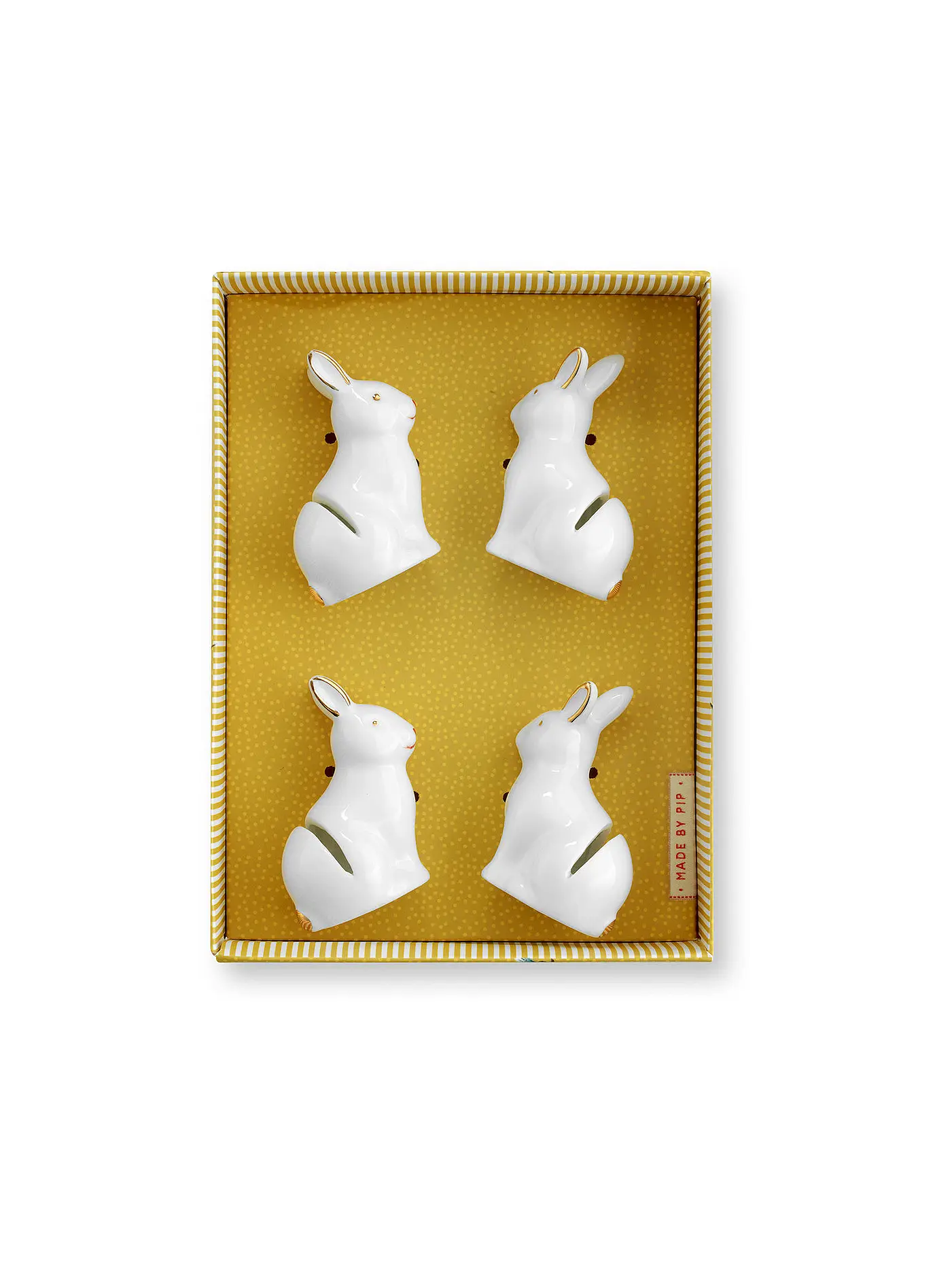 PIP STUDIO | Tischkarten Halter Set 4er LA MAJORELLE Gelb | gelb