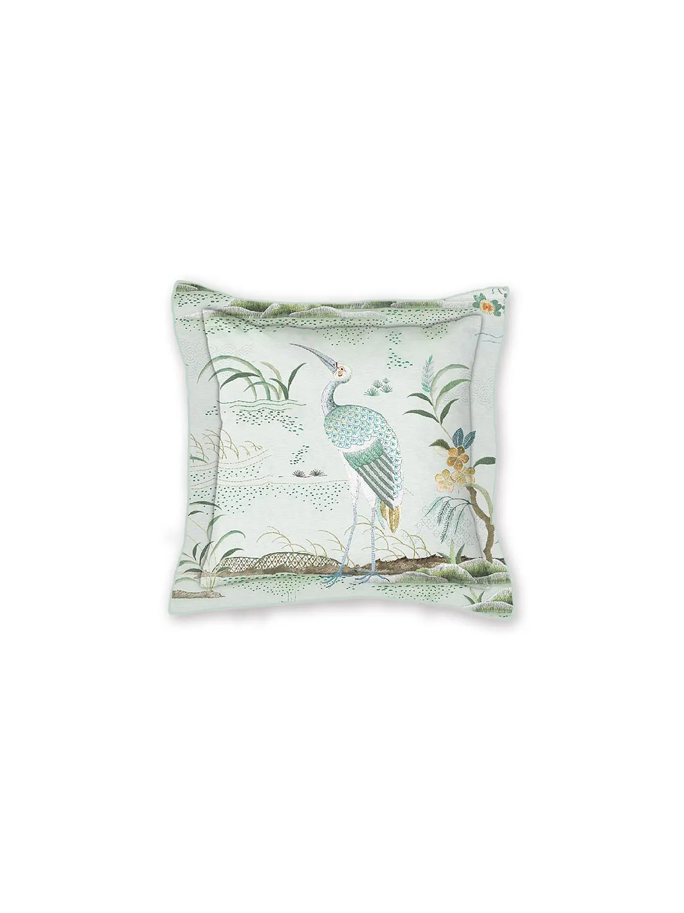 PIP STUDIO | Zierkissen gefüllt 45x45cm Japonica White | weiss