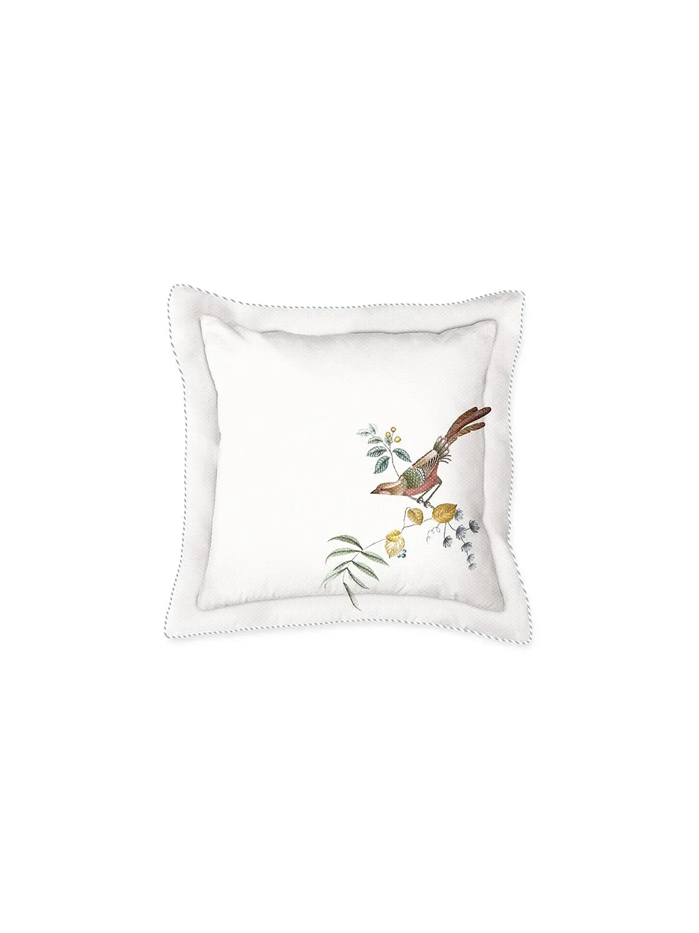 PIP STUDIO | Zierkissen gefüllt 45x45cm LITTLE BIRDS white | weiss