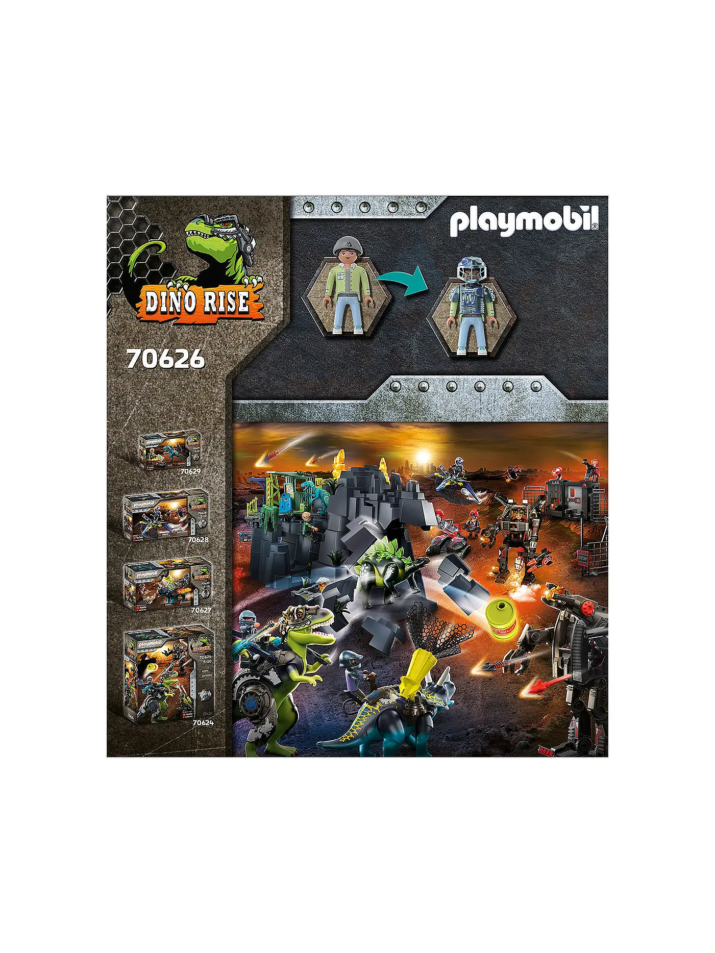 PLAYMOBIL | Dino Rise - Saichania: Abwehr des Kampfläufers 70626 | keine Farbe