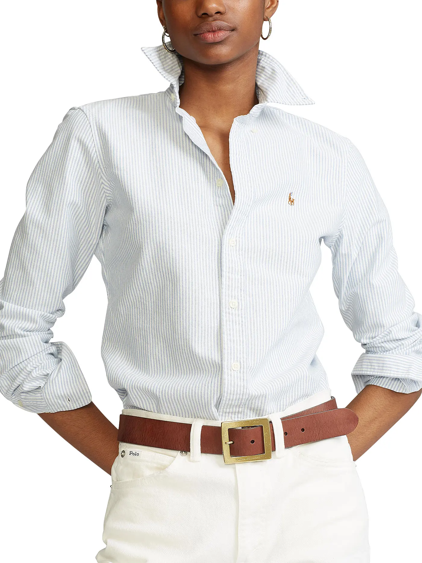 POLO RALPH LAUREN | Bluse Slim Fit HARPER | blau