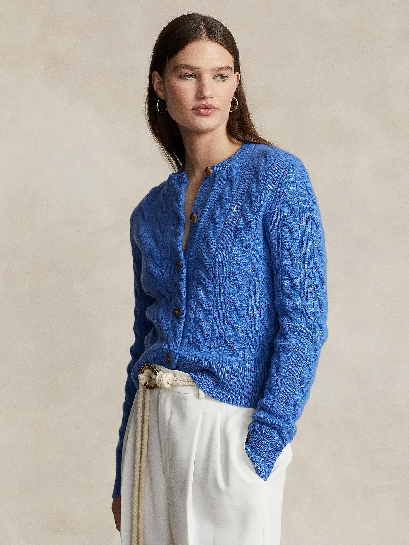 POLO RALPH LAUREN | Cardigan Slim Fit | blau