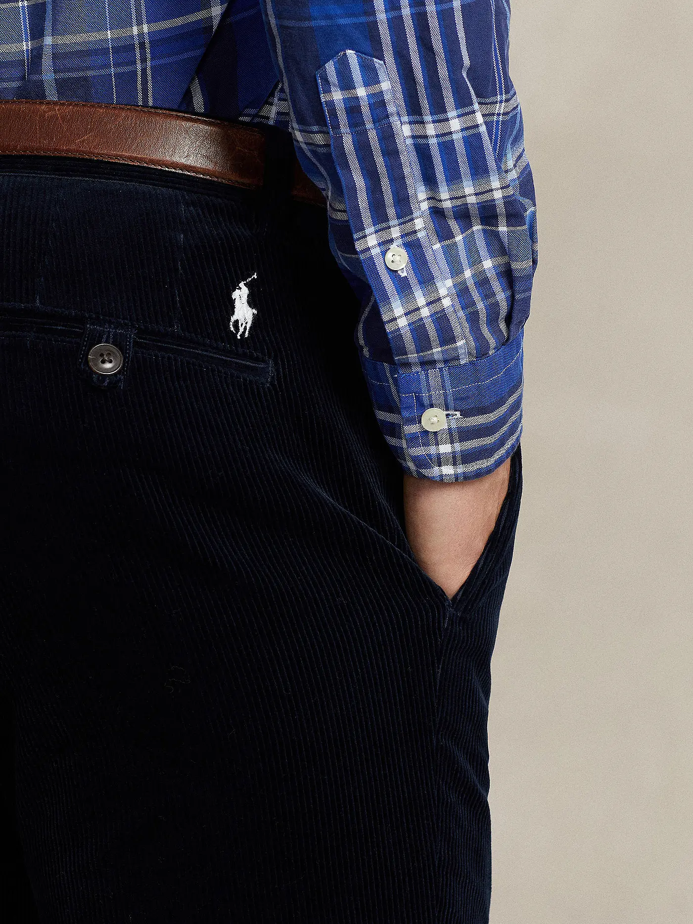 POLO RALPH LAUREN | Cordhose Slim Fit  | blau