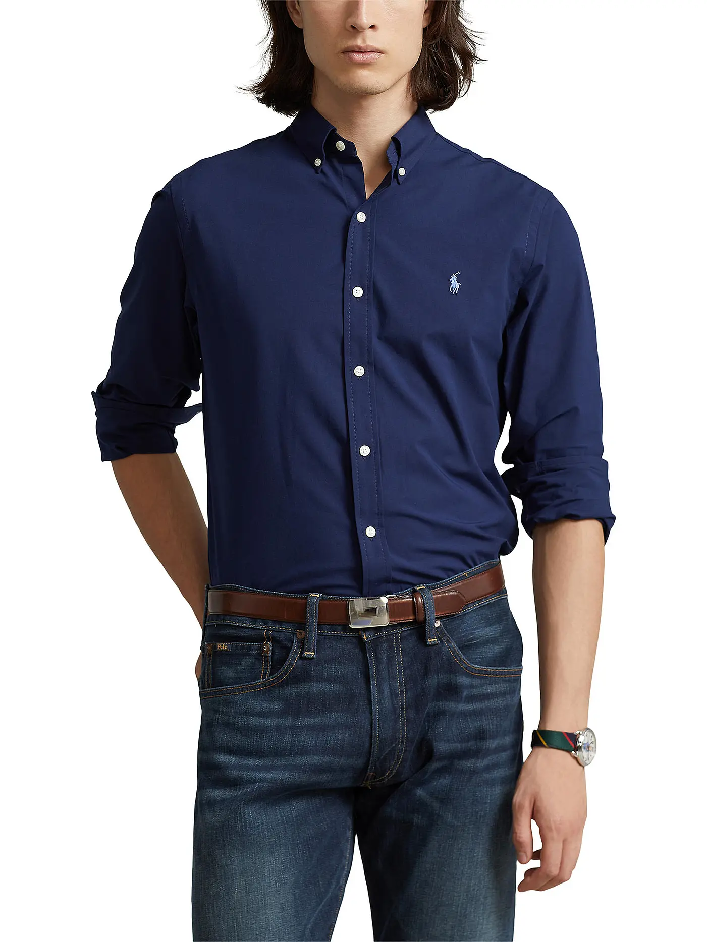 POLO RALPH LAUREN | Hemd Custom Fit | blau