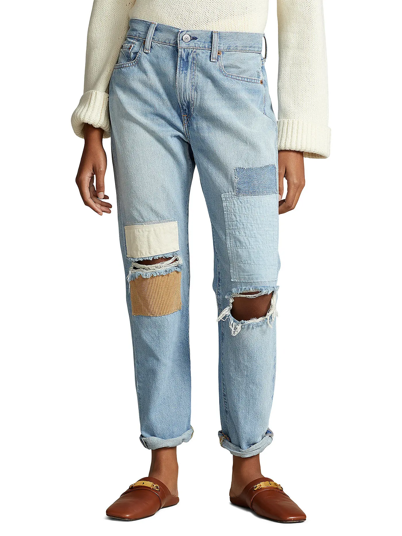 POLO RALPH LAUREN | Jeans Boyfriend Fit 7/8 | blau