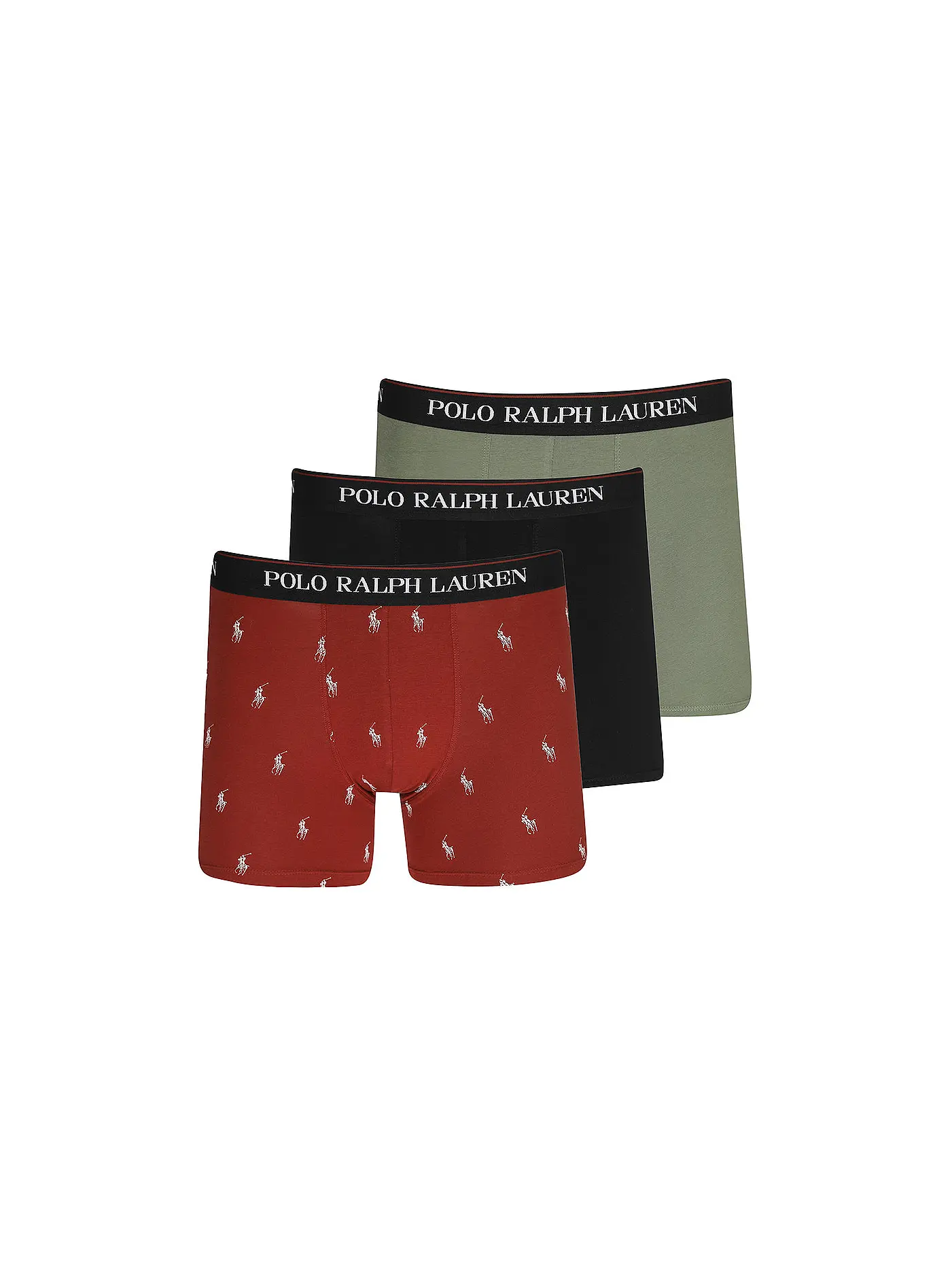 POLO RALPH LAUREN | Pants 3er Pkg. red gem oliv schwarz | bunt