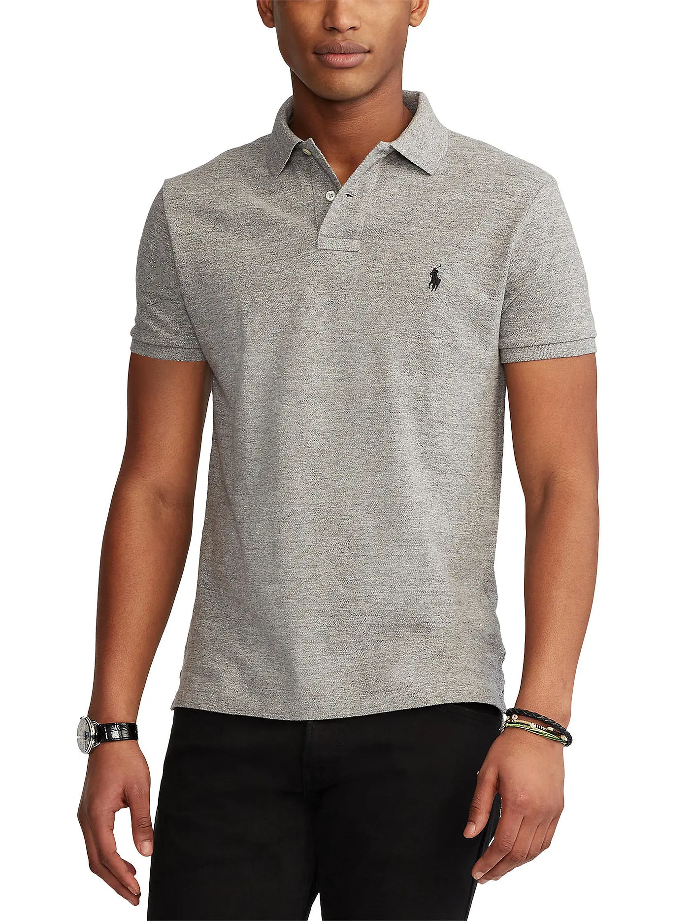 POLO RALPH LAUREN | Poloshirt Custom Fit  | grau