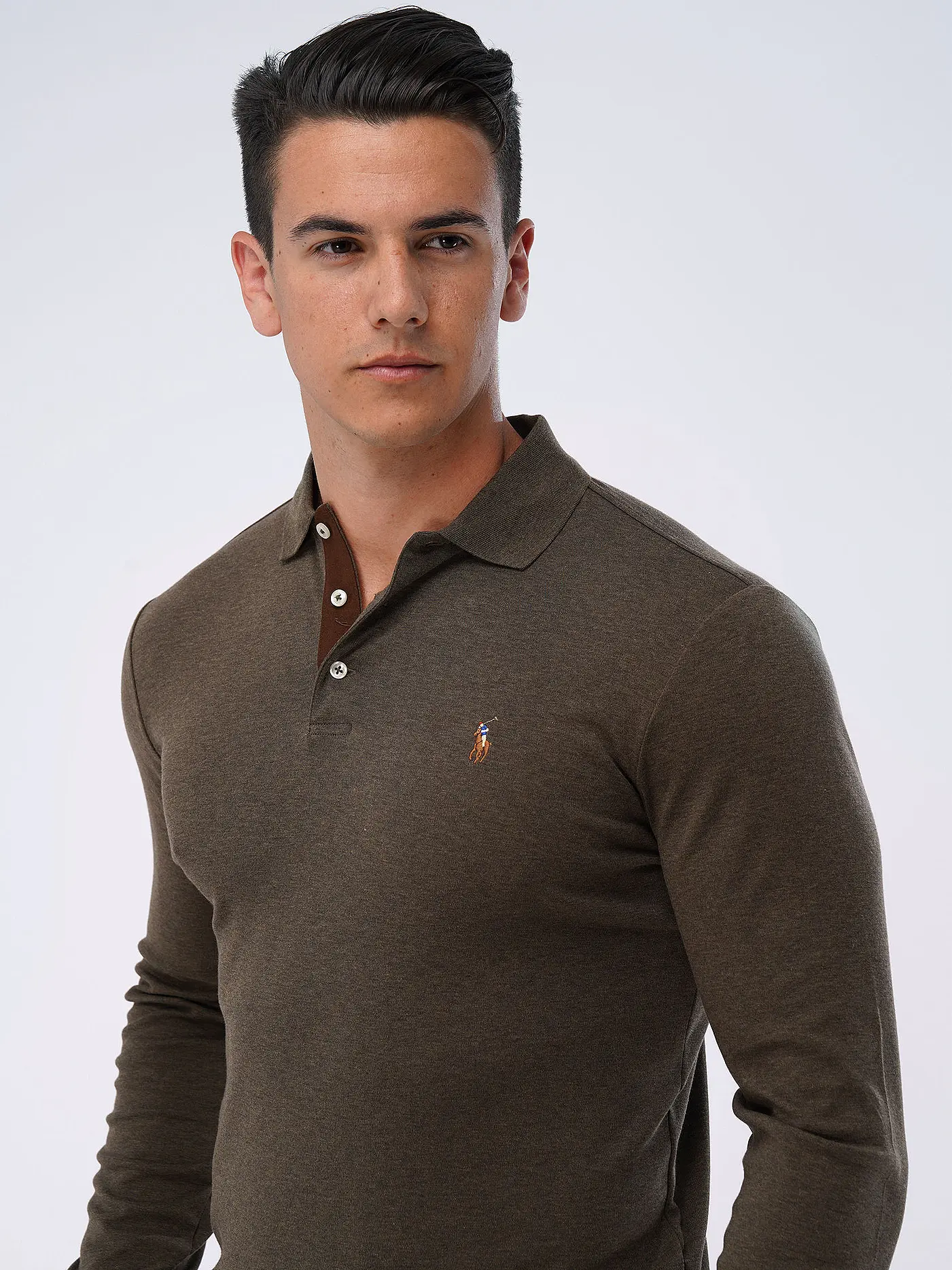 POLO RALPH LAUREN | Poloshirt Custom Slim Fit | olive