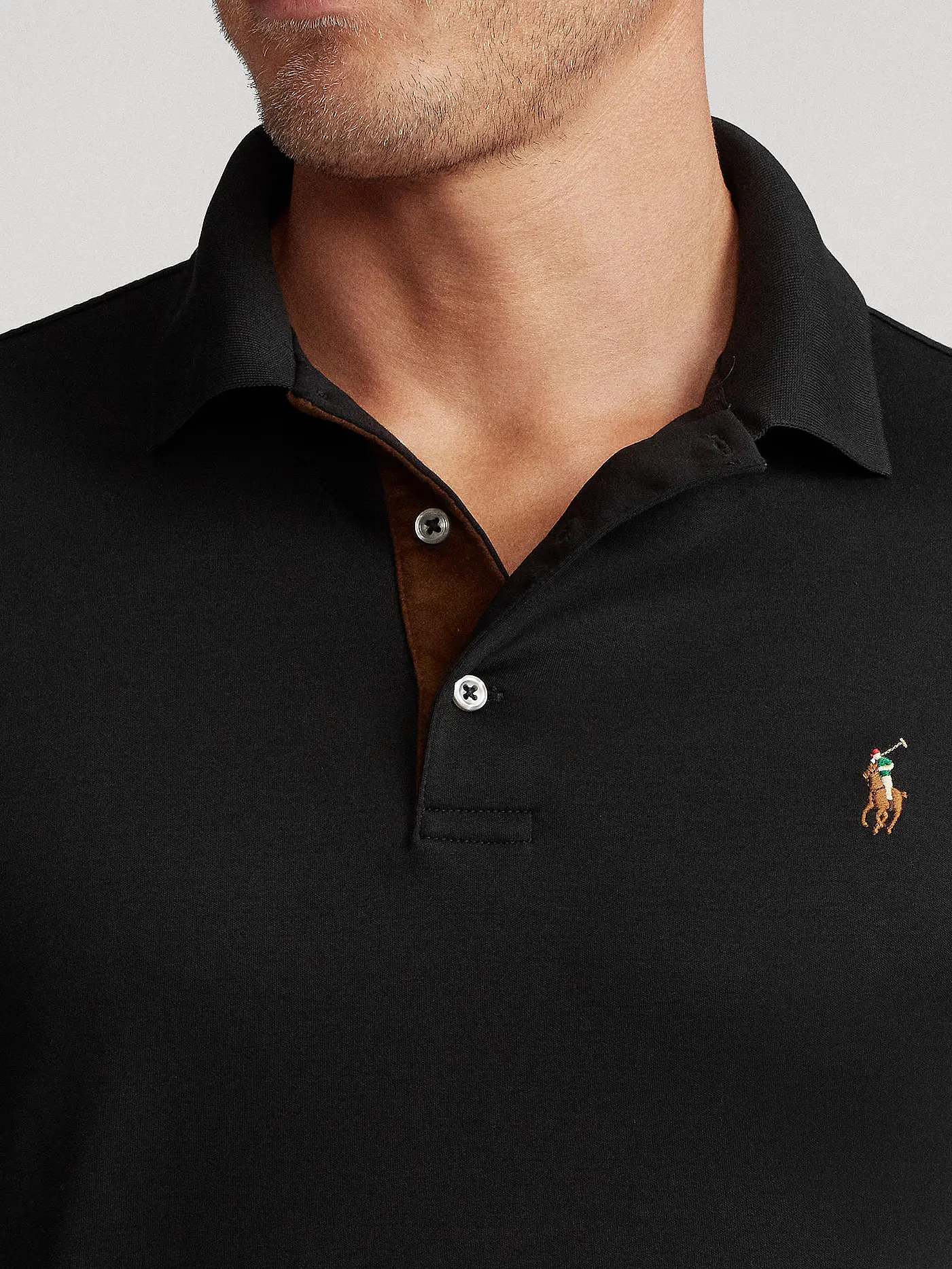 POLO RALPH LAUREN | Poloshirt Custom Slim Fit | schwarz