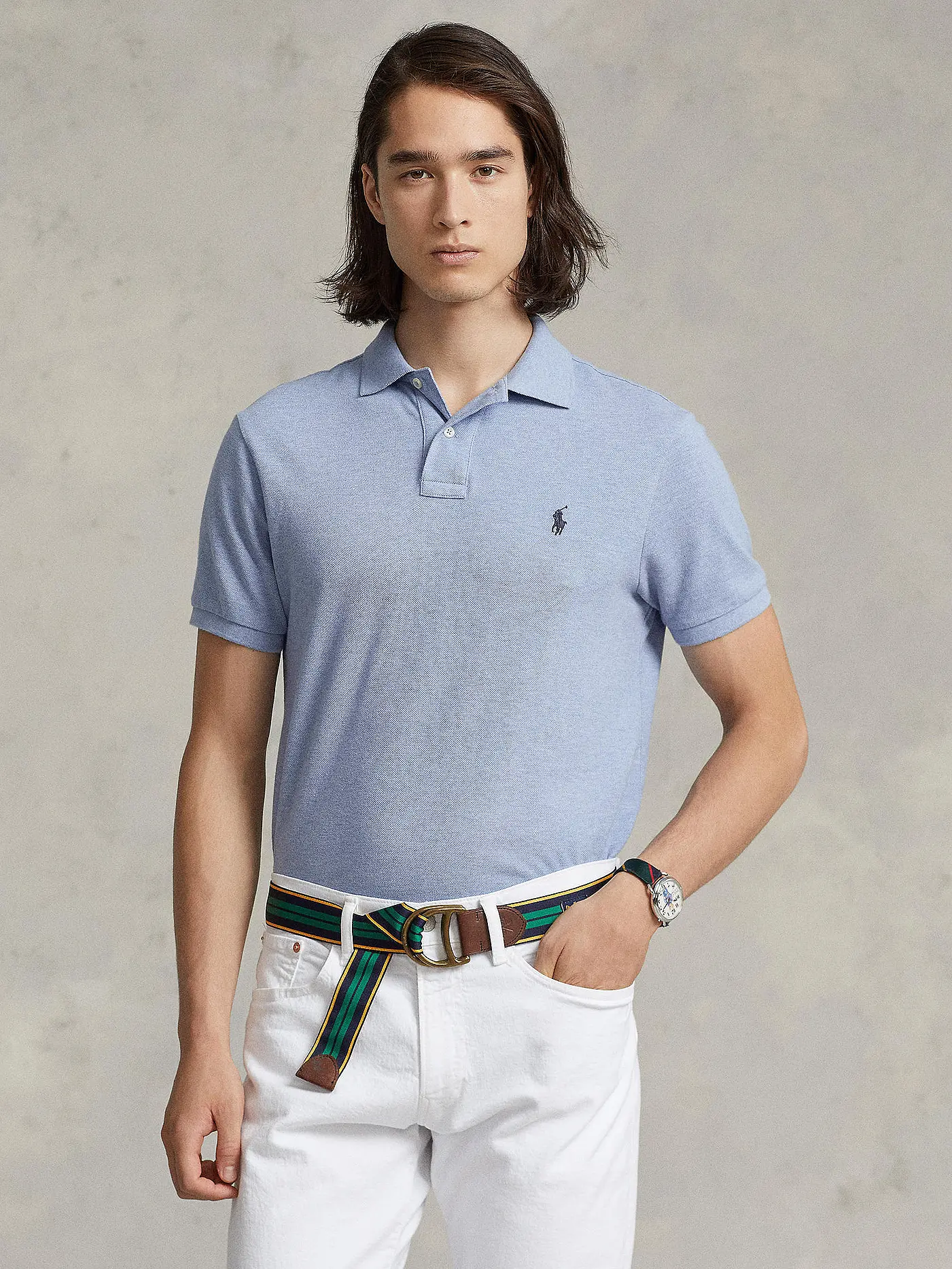 POLO RALPH LAUREN | Poloshirt Custom-Slim-Fit | blau