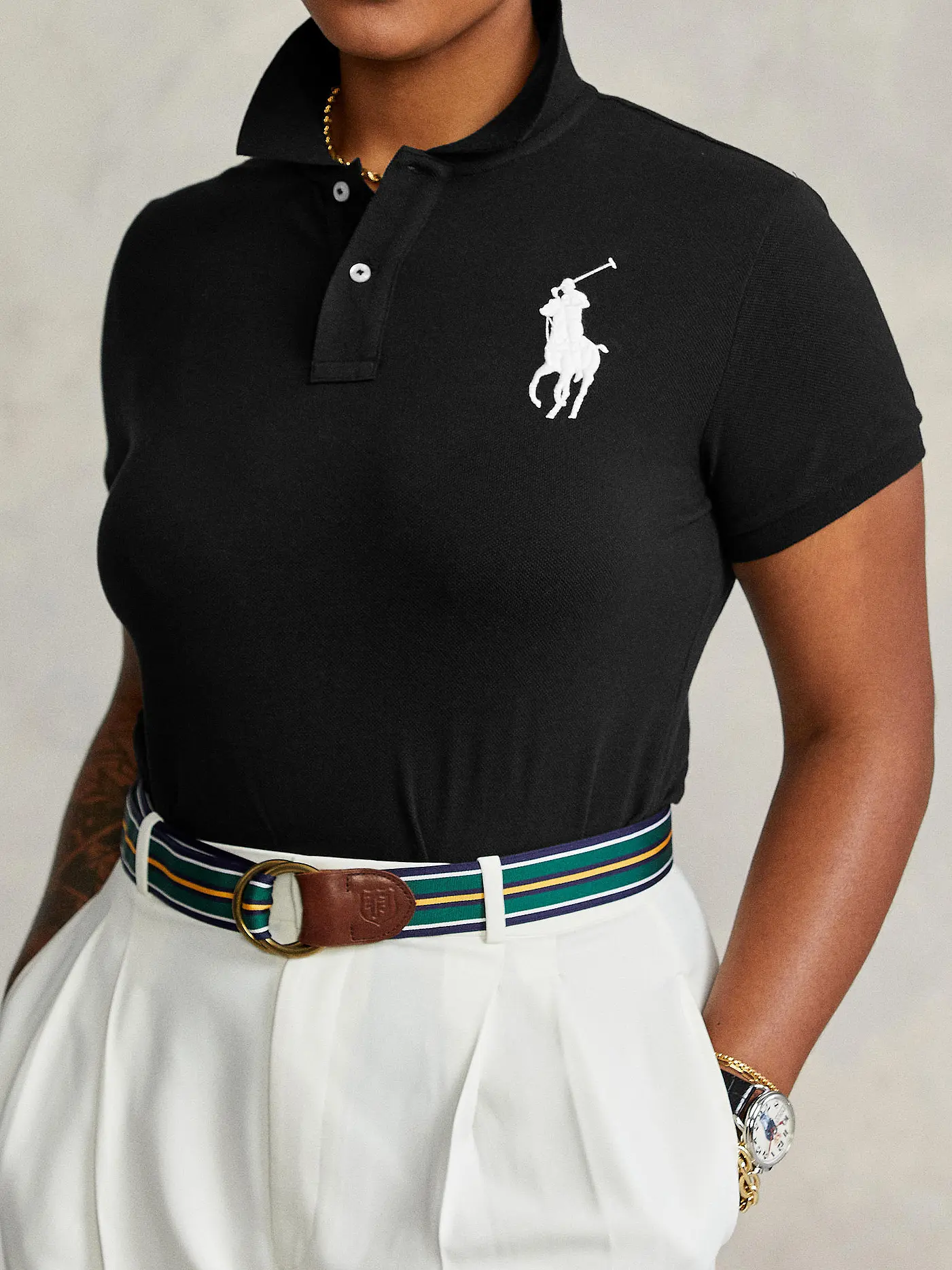 POLO RALPH LAUREN | Poloshirt Skinny Fit  | schwarz