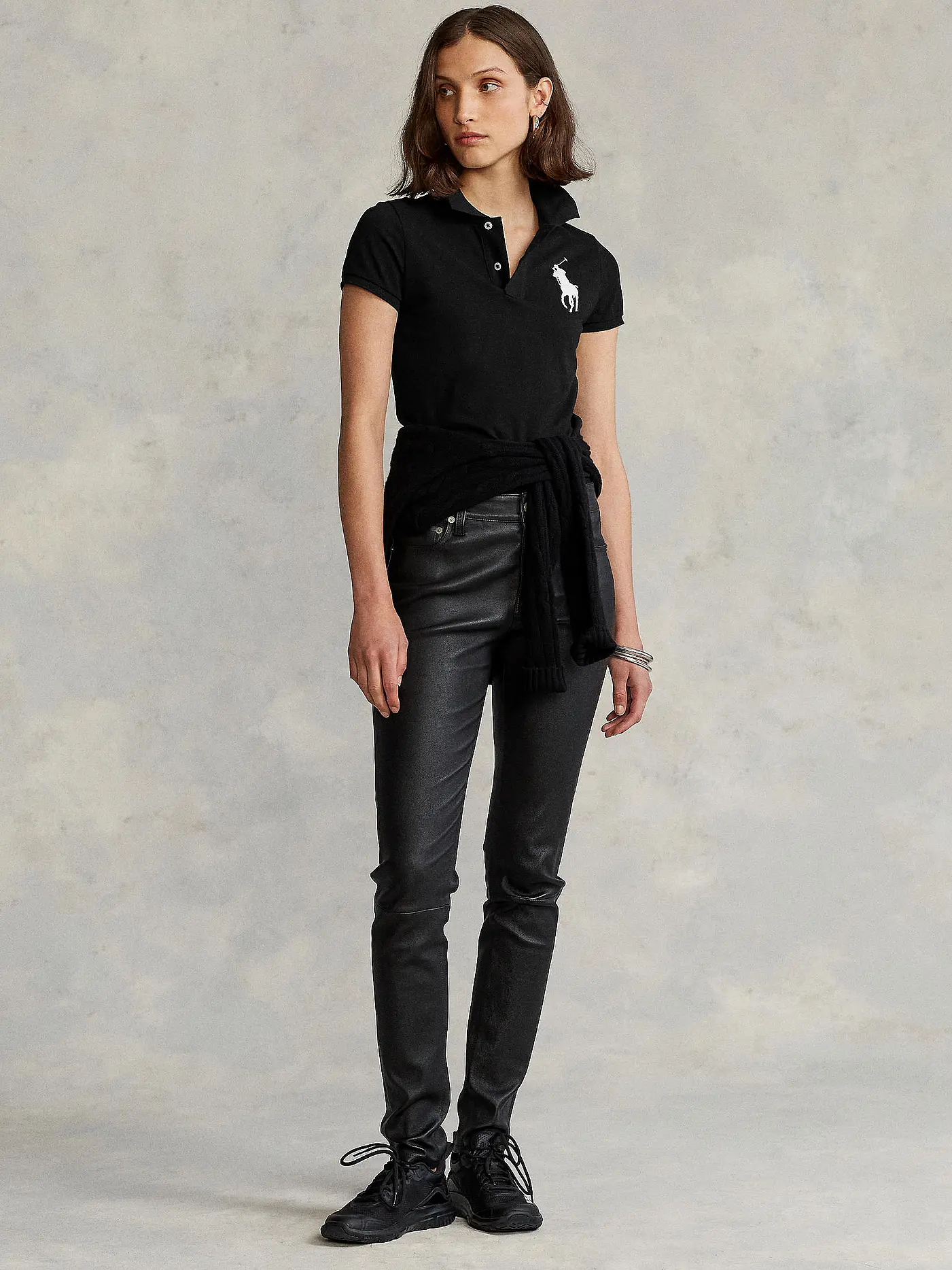 POLO RALPH LAUREN | Poloshirt Skinny Fit  | schwarz