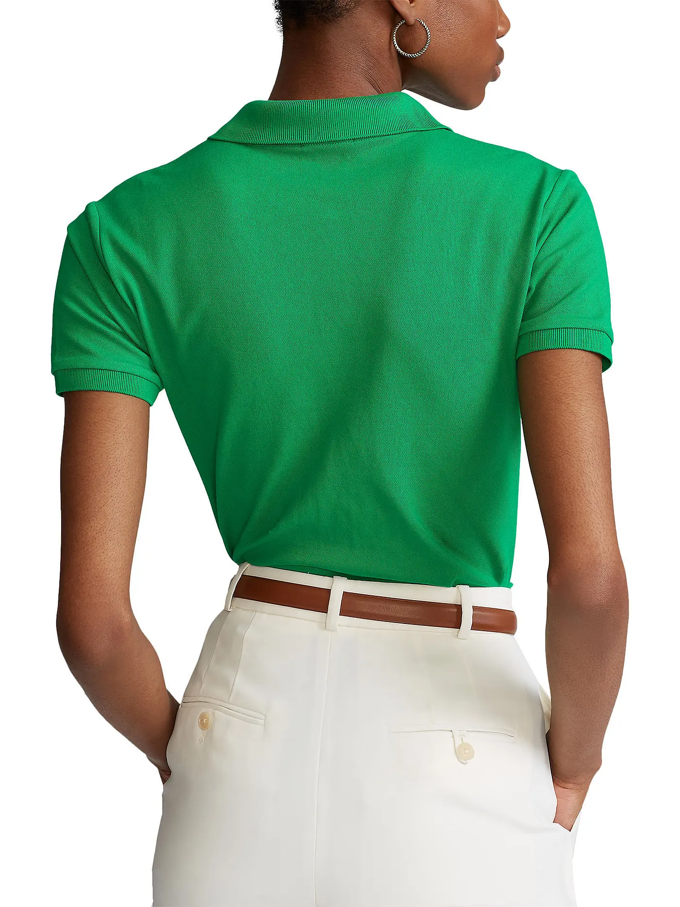 POLO RALPH LAUREN | Poloshirt Slim Fit JULIE | dunkelgrün