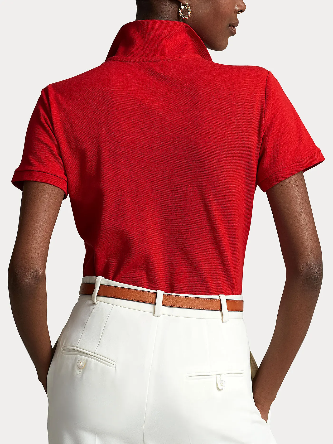 POLO RALPH LAUREN | Poloshirt Slim Fit JULIE | rot