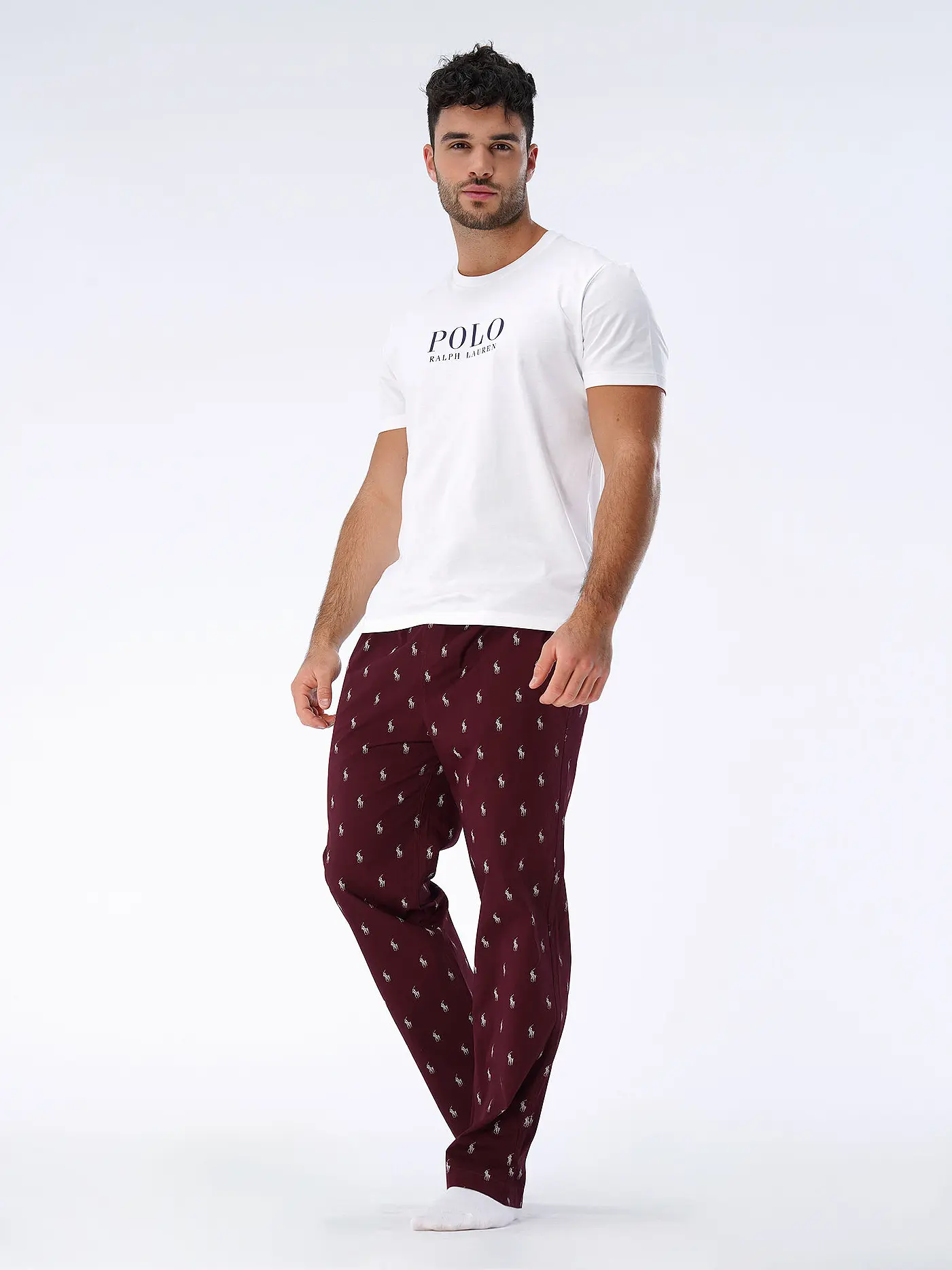 POLO RALPH LAUREN | Pyjamahose | dunkelrot