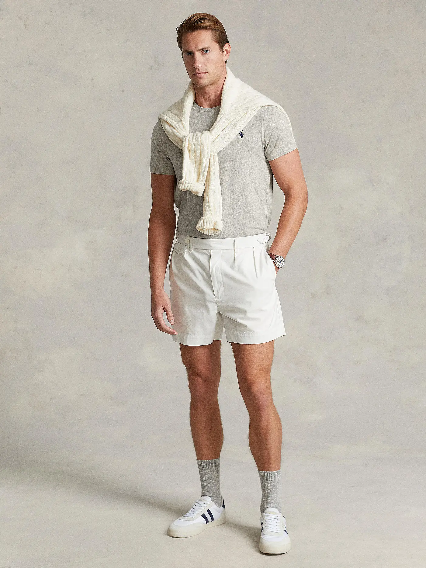 POLO RALPH LAUREN | T-Shirt Custom-Slim-Fit | grau