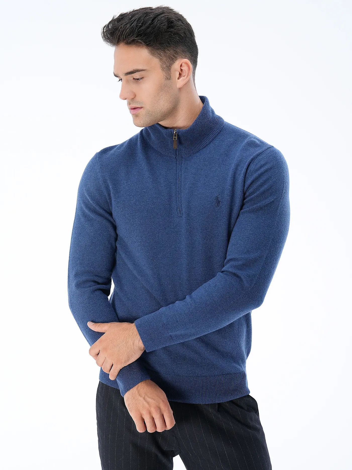 POLO RALPH LAUREN | Troyer Pullover Regular Fit | hellblau