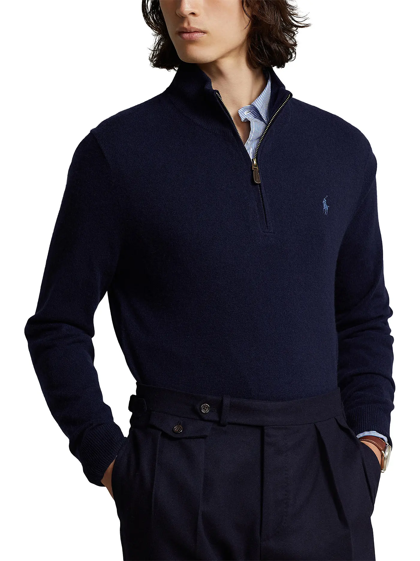 POLO RALPH LAUREN | Troyer Pullover Regular Fit | blau