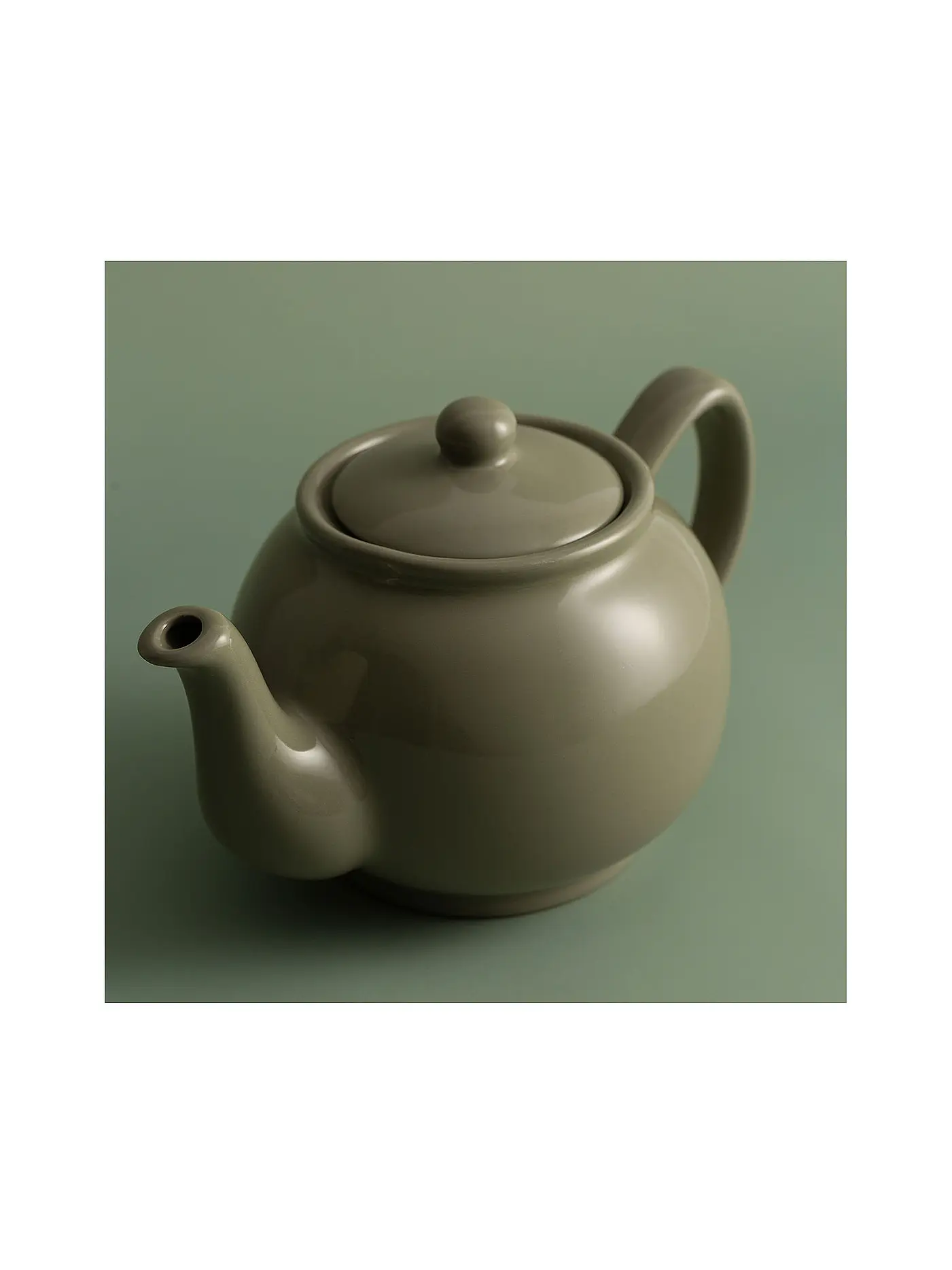 PRICE & KENSINGTON | Teekanne 1,1l Salbei-Gruen glänzend | olive