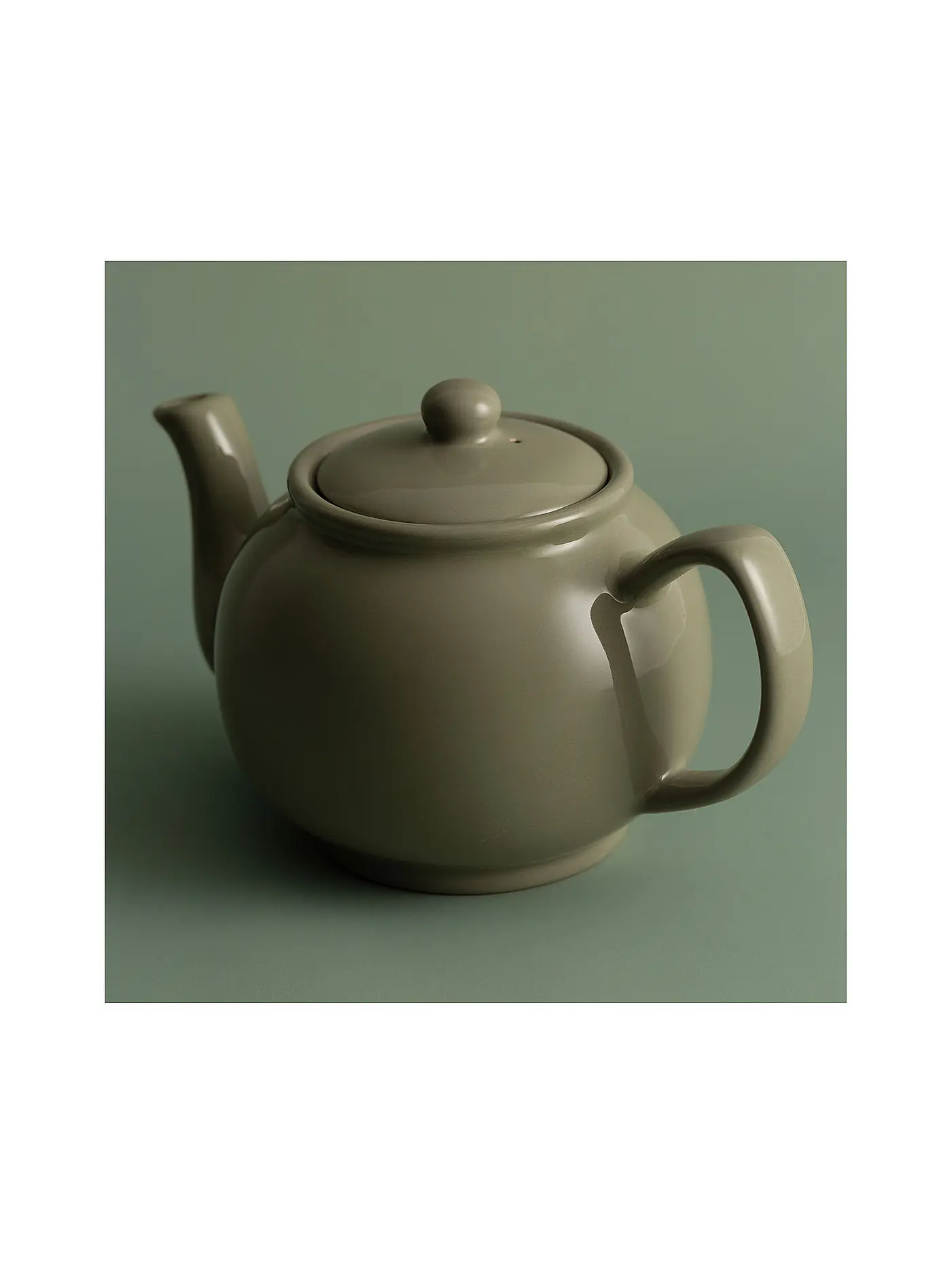 PRICE & KENSINGTON | Teekanne 1,1l Salbei-Gruen glänzend | olive