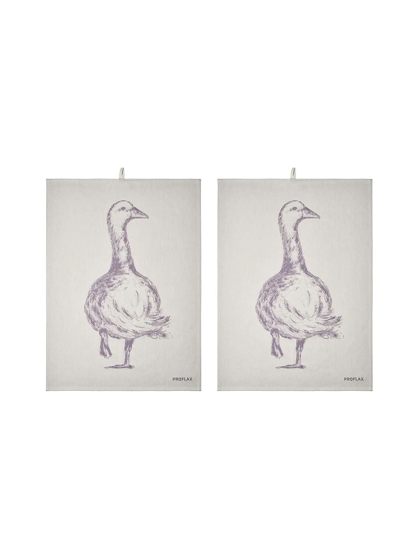 PROFLAX | Geschirrtuch 2er Set 50x70cm Gans Grey | beere