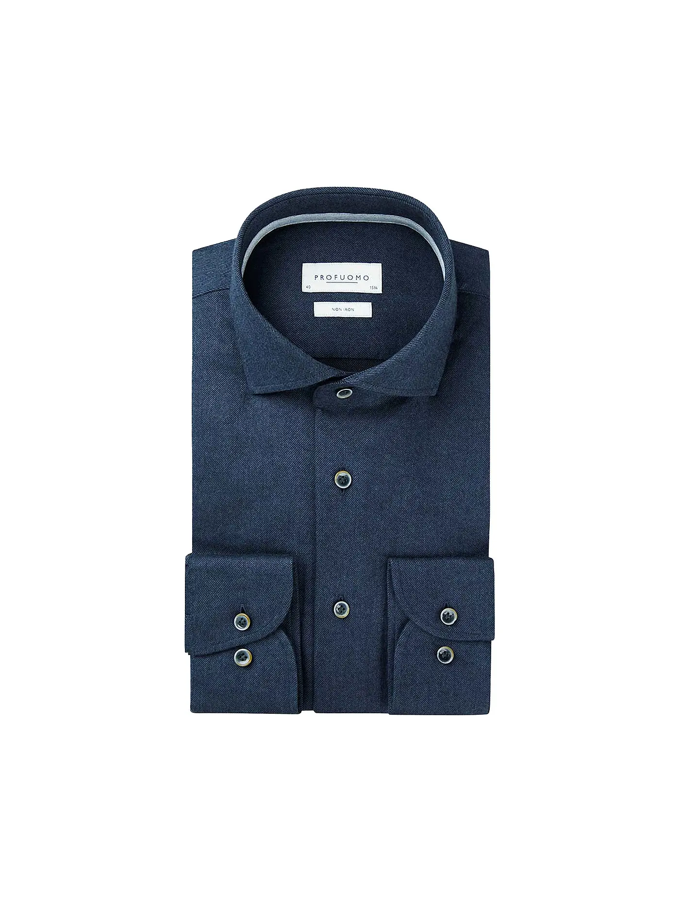 PROFUOMO | Flanellhemd Slim Fit | dunkelblau