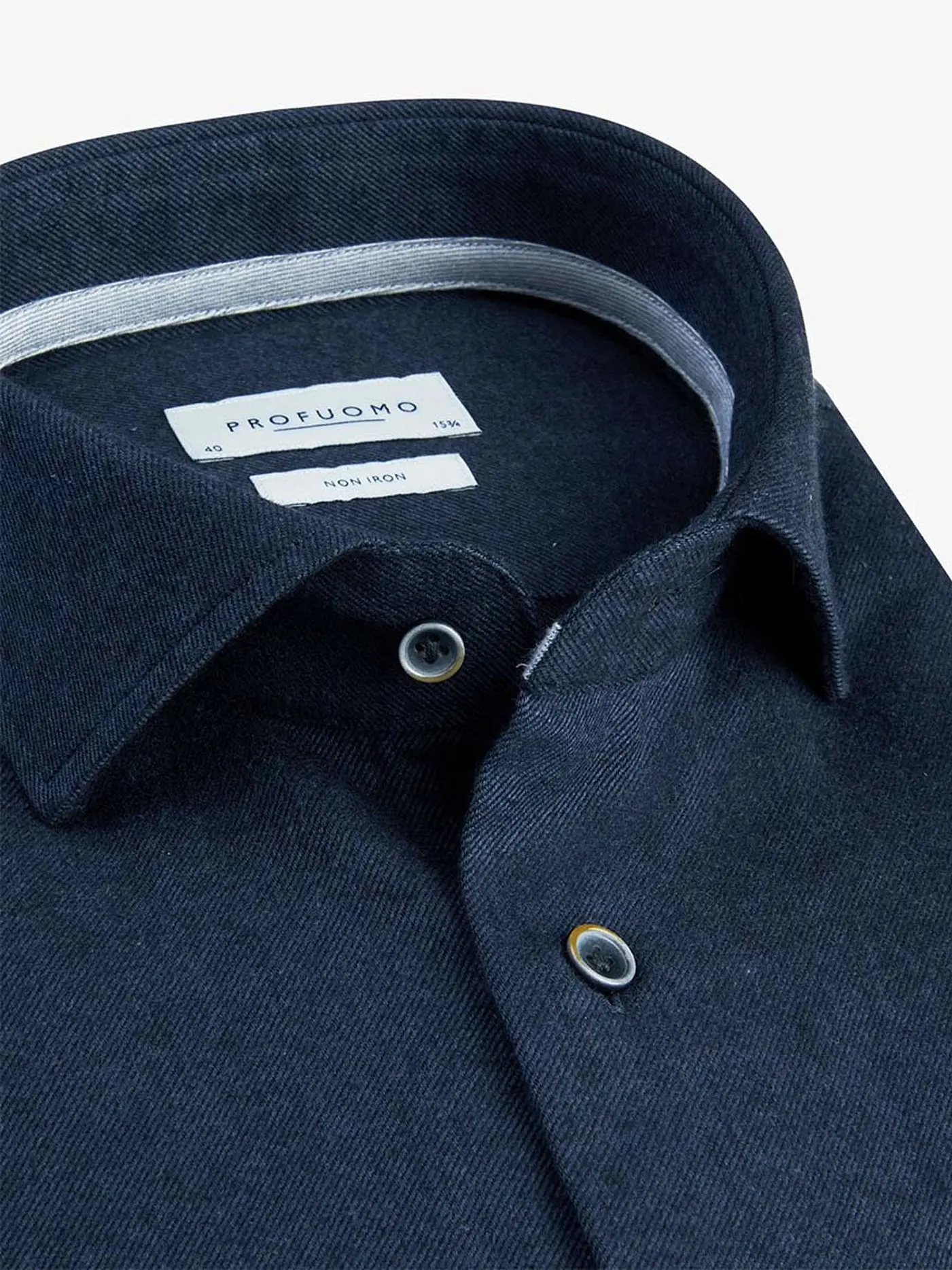 PROFUOMO | Flanellhemd Slim Fit | dunkelblau