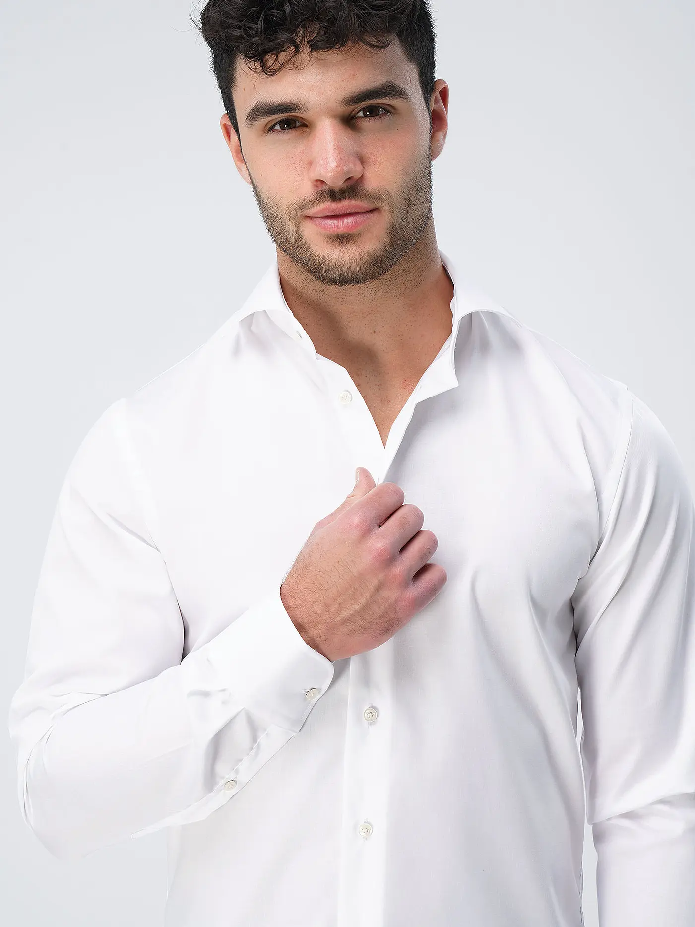PROFUOMO | Hemd Slim Fit | weiss