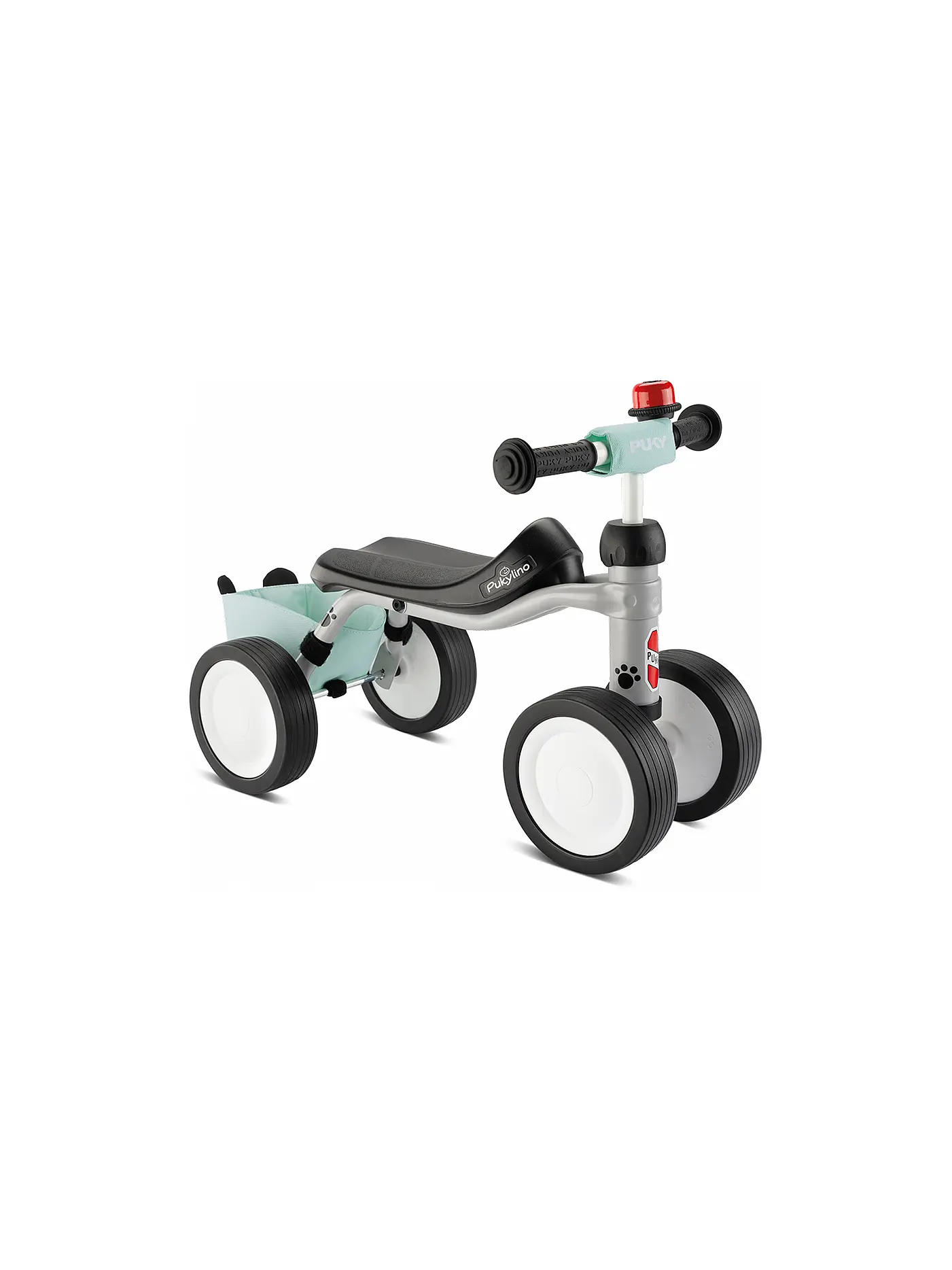 PUKY | Rutschfahrzeug Pukylino mit Tasche/Glocke Grey Panda | grau