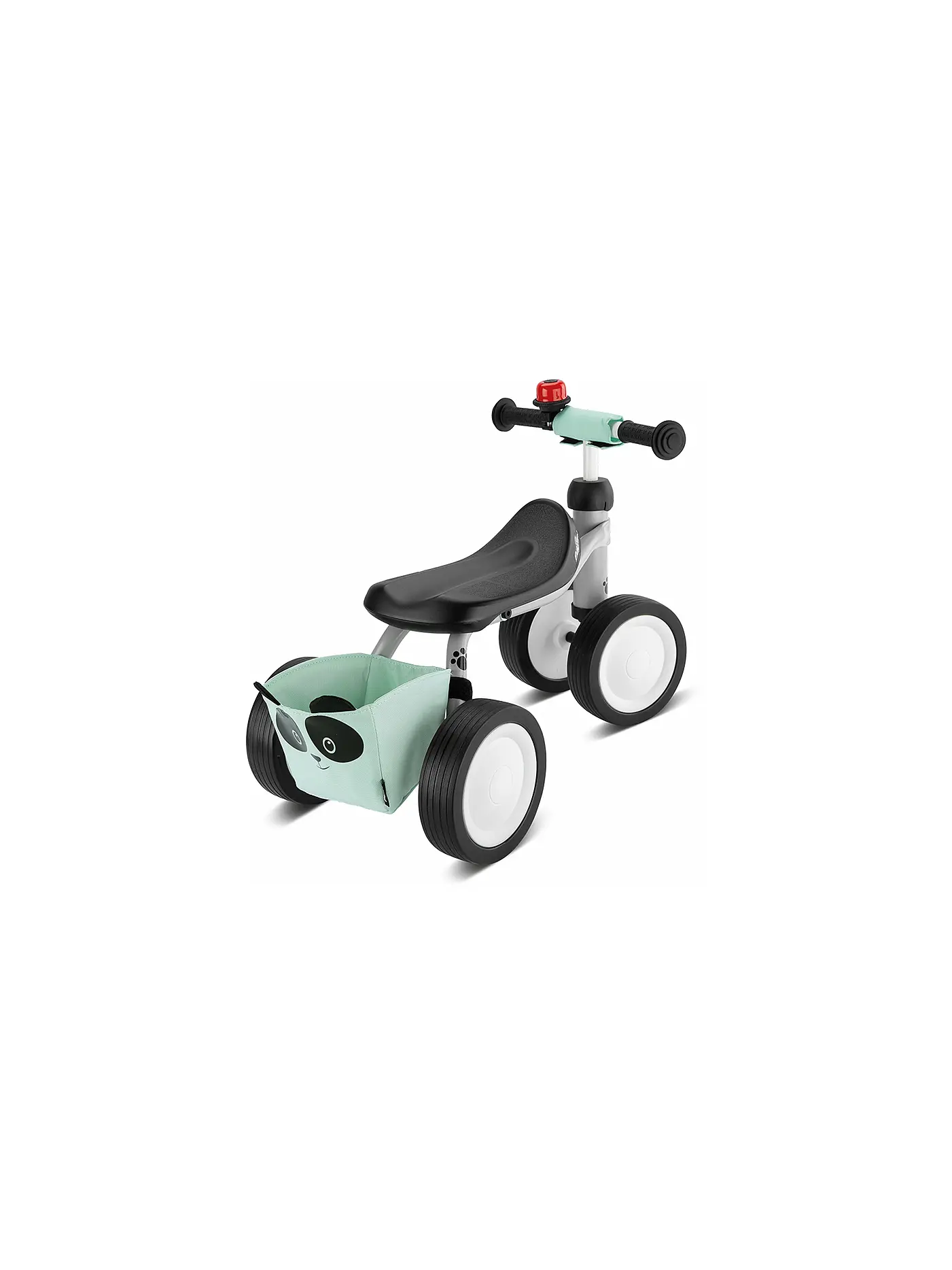 PUKY | Rutschfahrzeug Pukylino mit Tasche/Glocke Grey Panda | grau