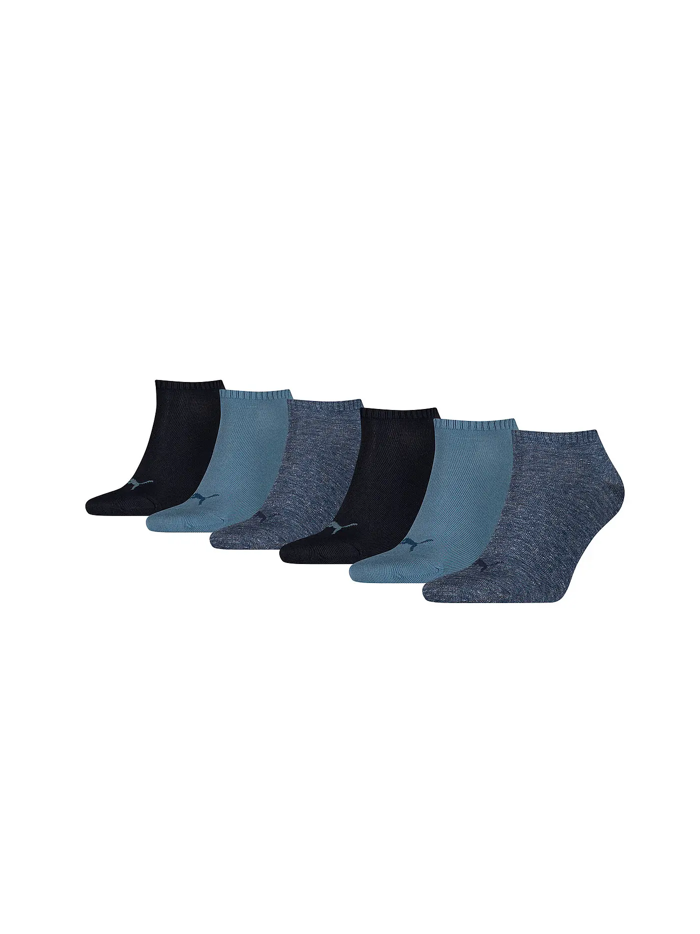 PUMA | Sneaker Socken 6er Pkg. black | blau