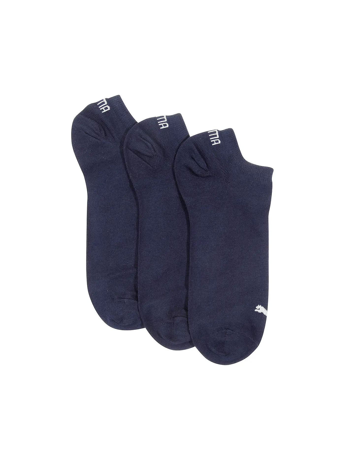 PUMA | Sneakersocken 3-er Pkg.  "Invisible" black | blau