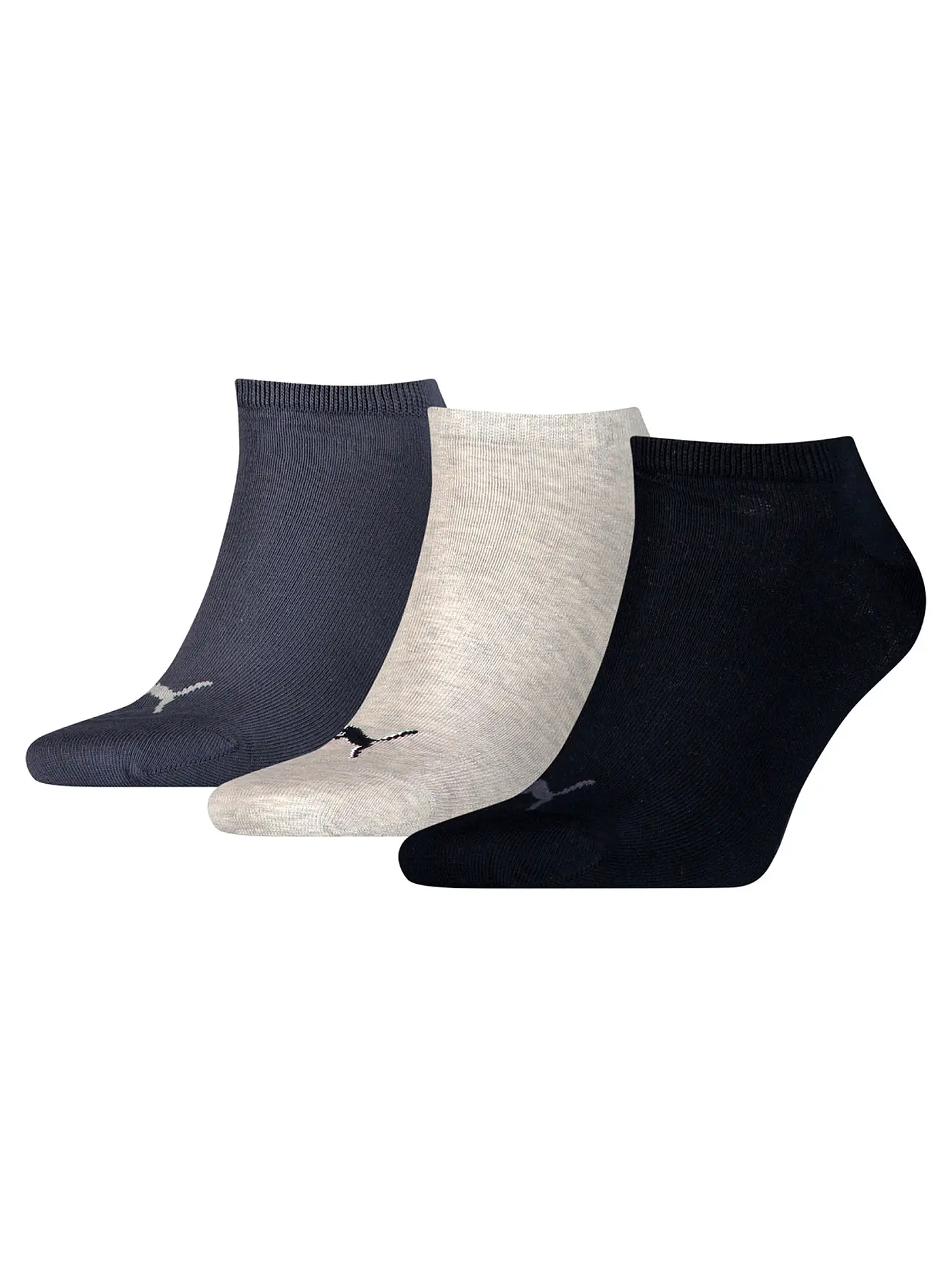 PUMA | Sneakersocken 3-er Pkg.  "Invisible" black | bunt