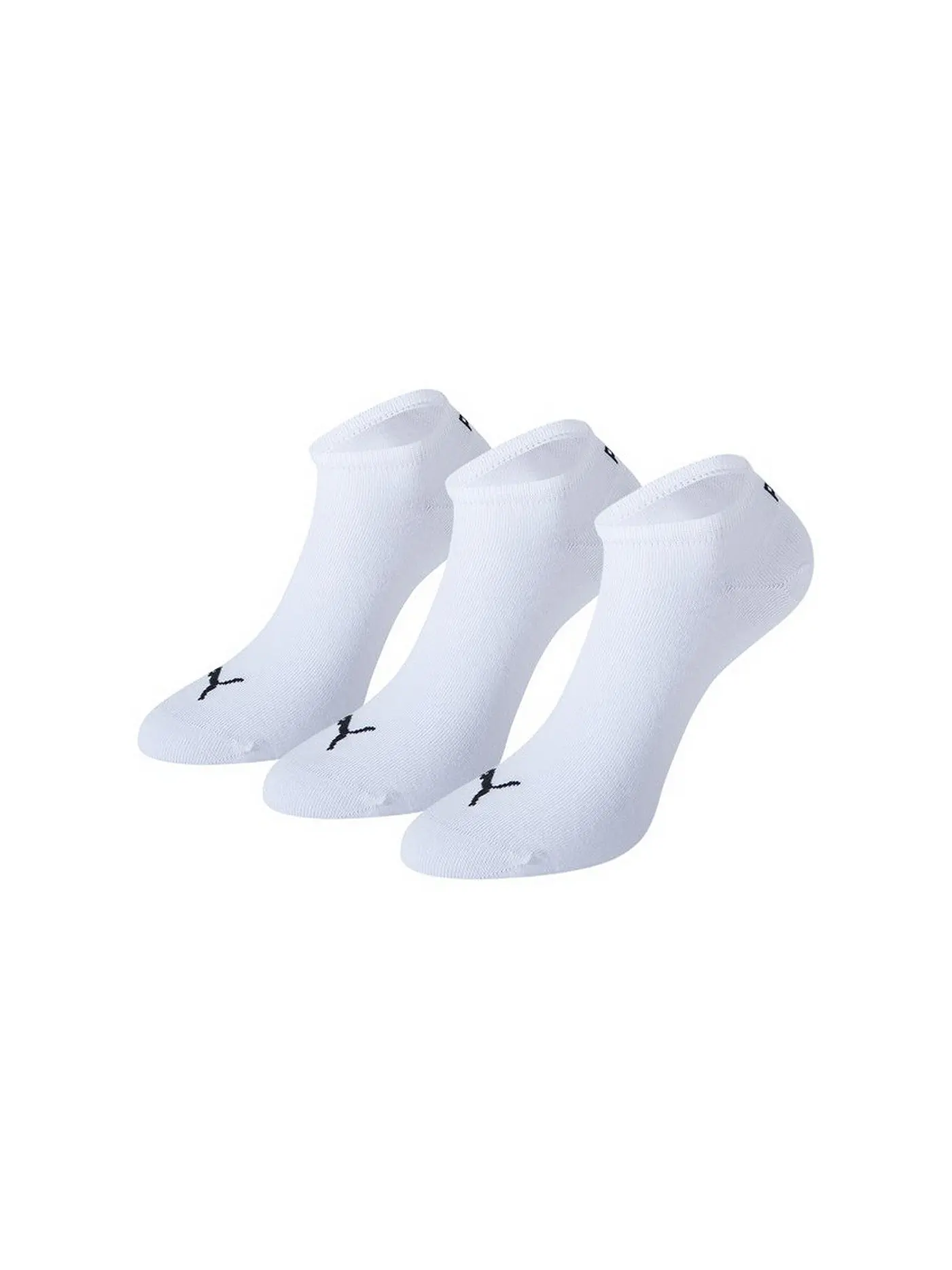 PUMA | Sneakersocken 3-er Pkg.  "Invisible" black | weiss