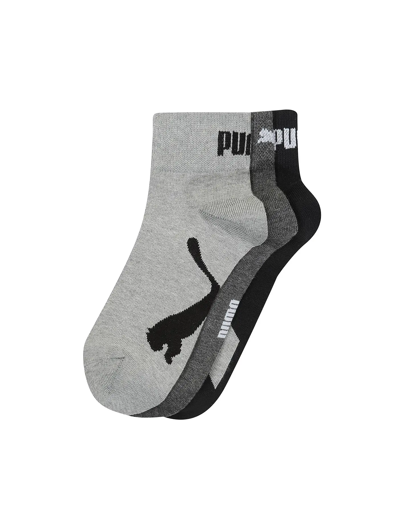 PUMA | Socken 3er Pkg black / white  | schwarz