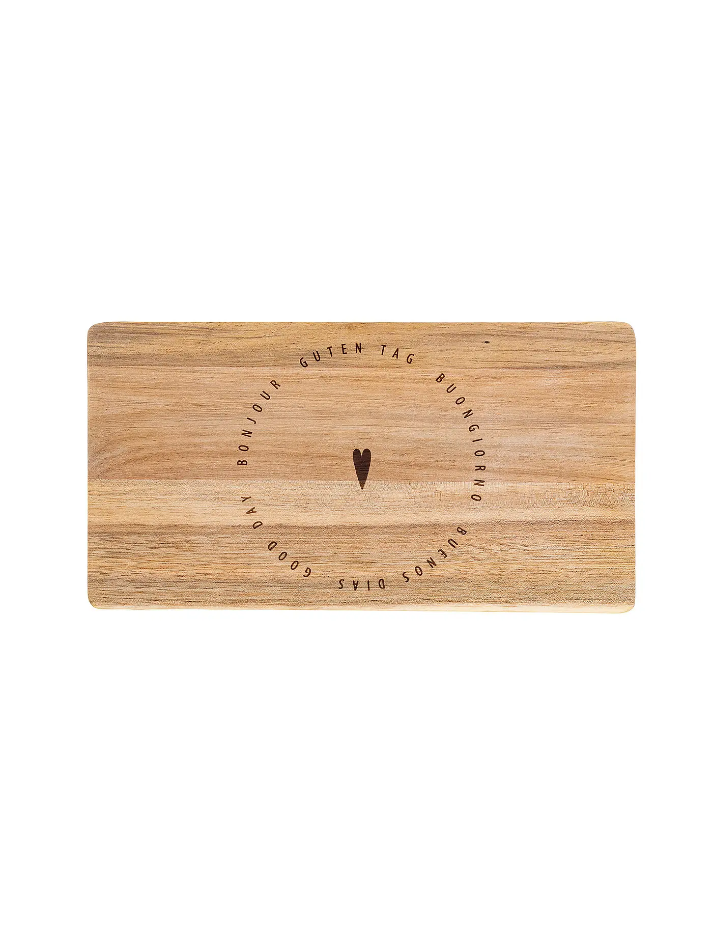 RAEDER | Brettchen Dining Guten Tag 26,5x14cm | braun