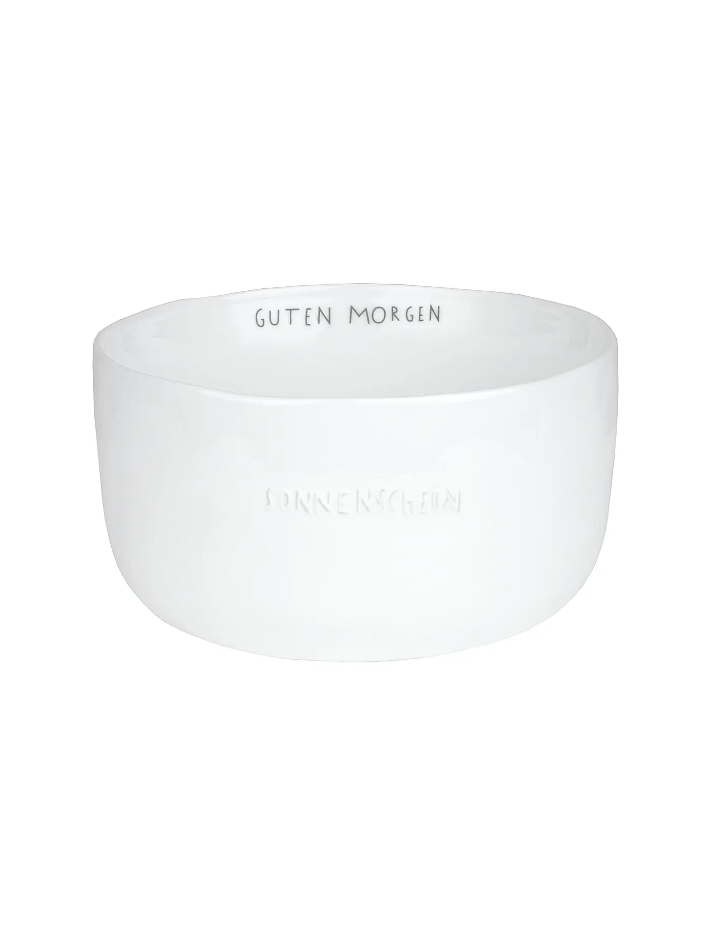 RAEDER | DINING Breakfast Schale Guten Morgen Sonnenschein 13,5cm | weiss