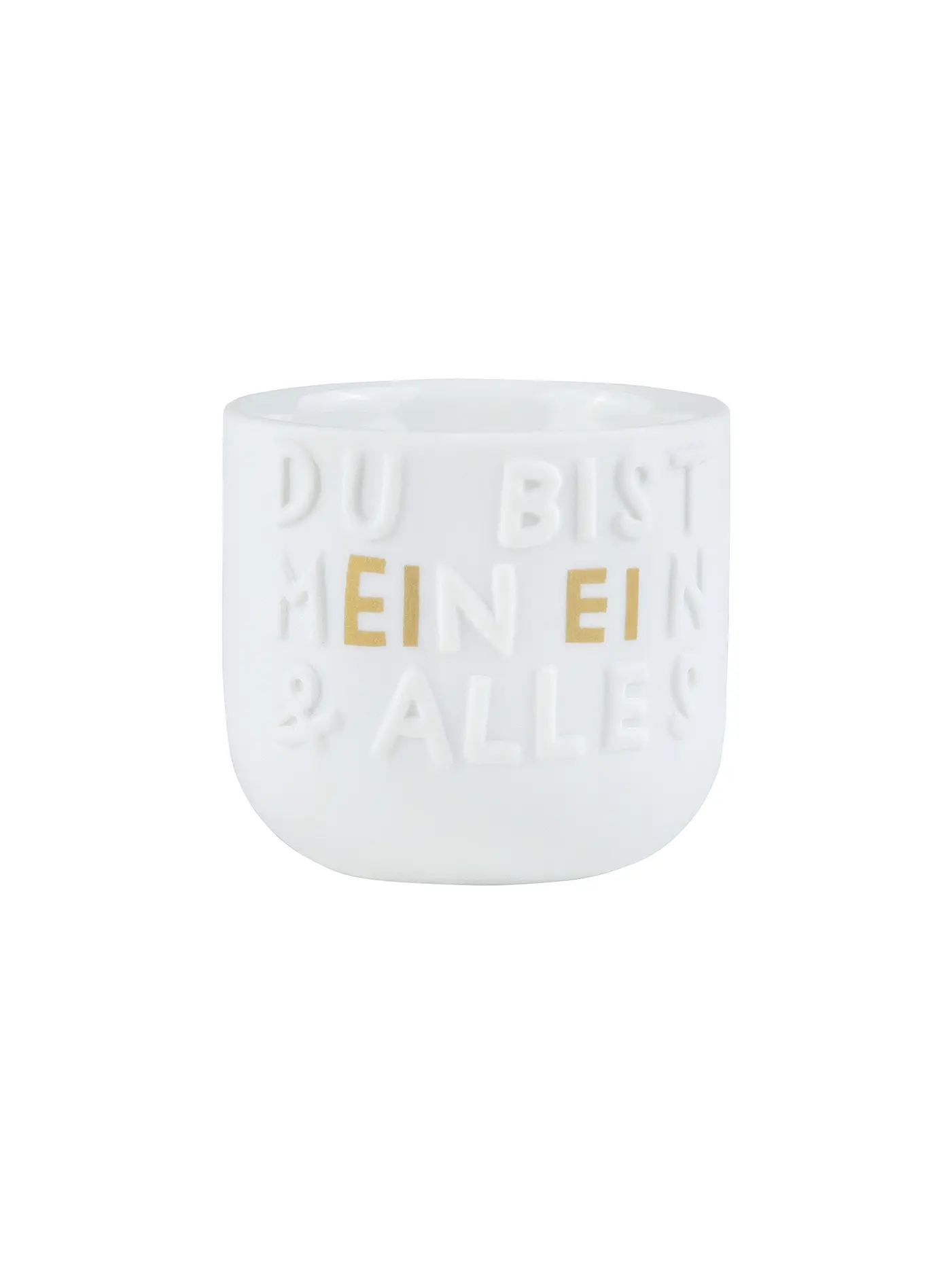 RAEDER | Eierbecher EIN & ALLES Weiss | weiss