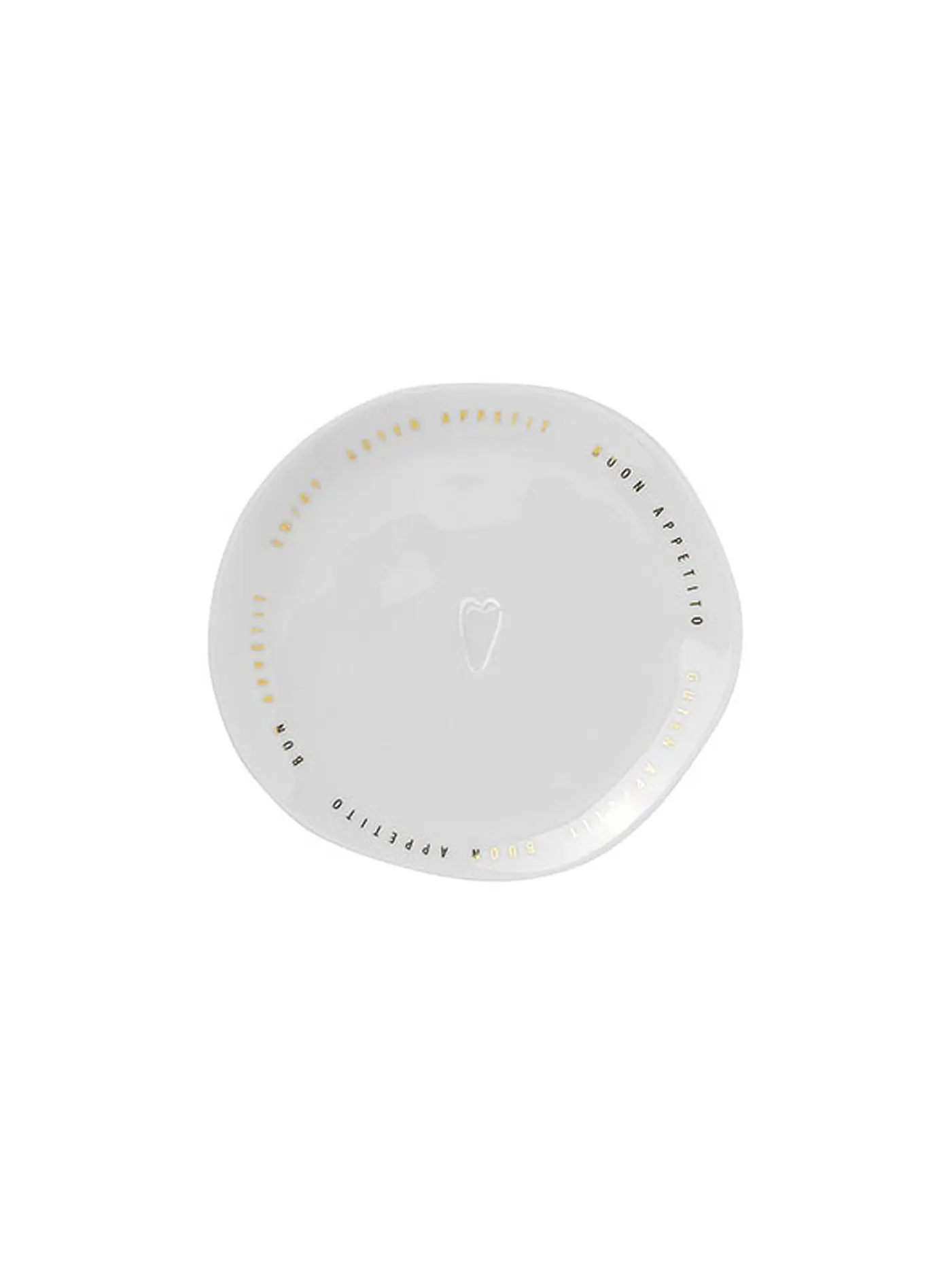 RAEDER | Gourmetteller klein "Guten Appetit" 13cm | weiss