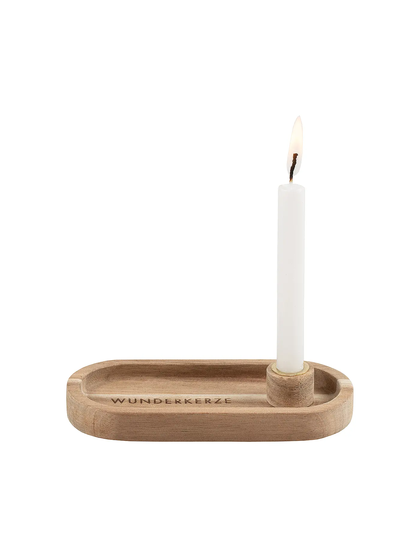 RAEDER | Lichttablett Wunderkerze 13x5,5x2,5cm | beige