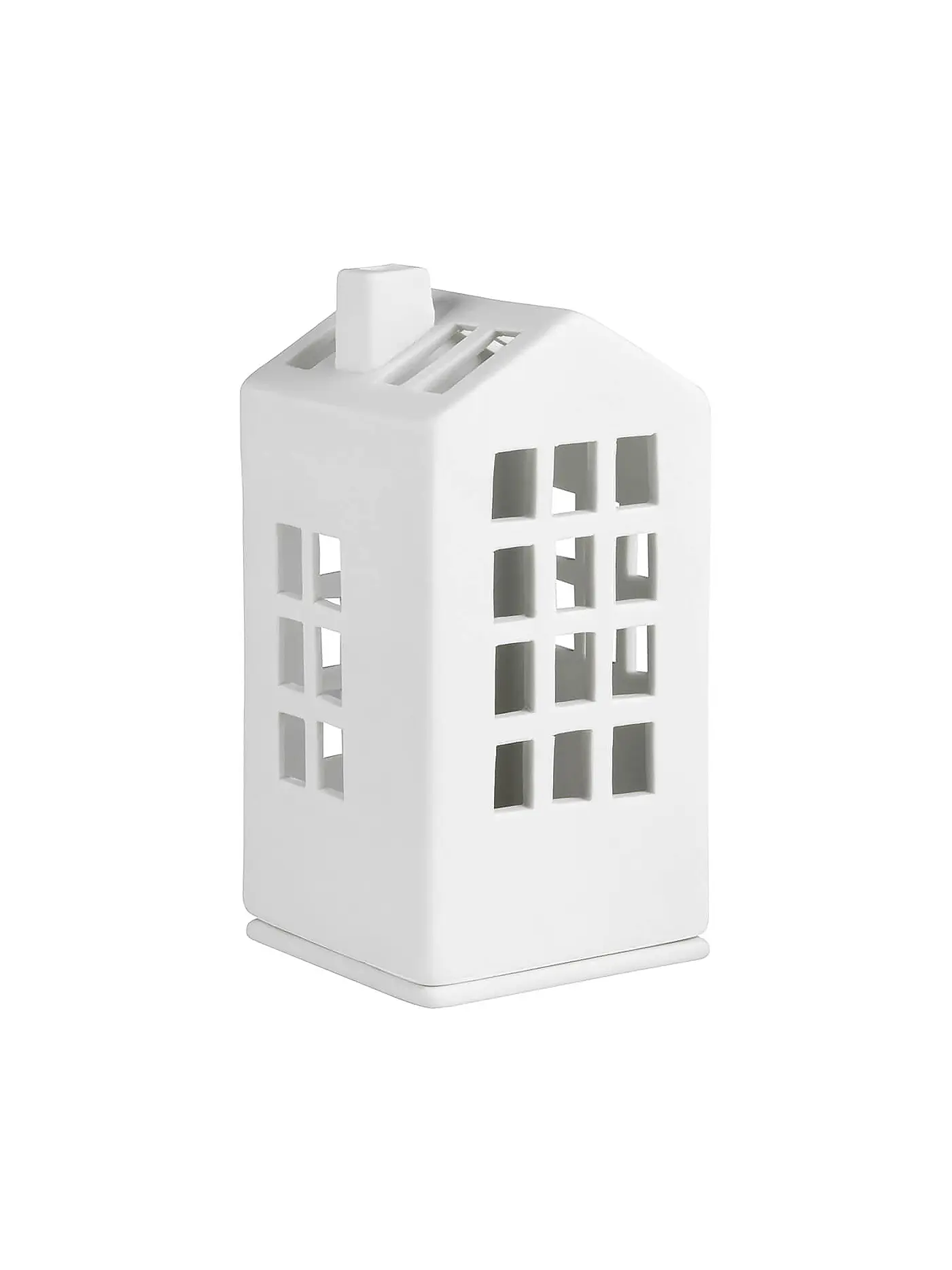 RAEDER | Mini Lichthaus Rathaus 6x12,5cm | weiss