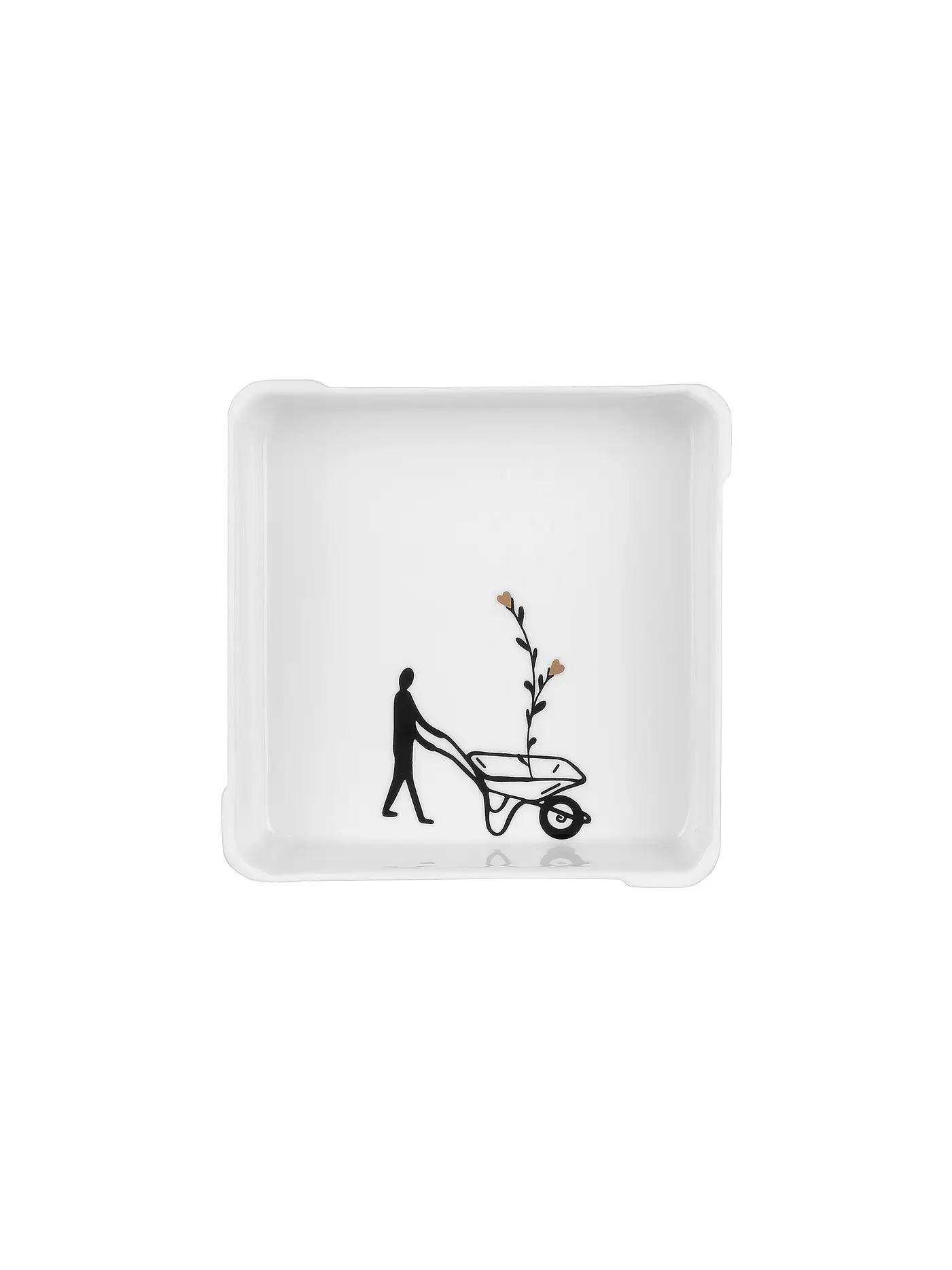 RAEDER | Schälchen Blumenschubkarre | weiss